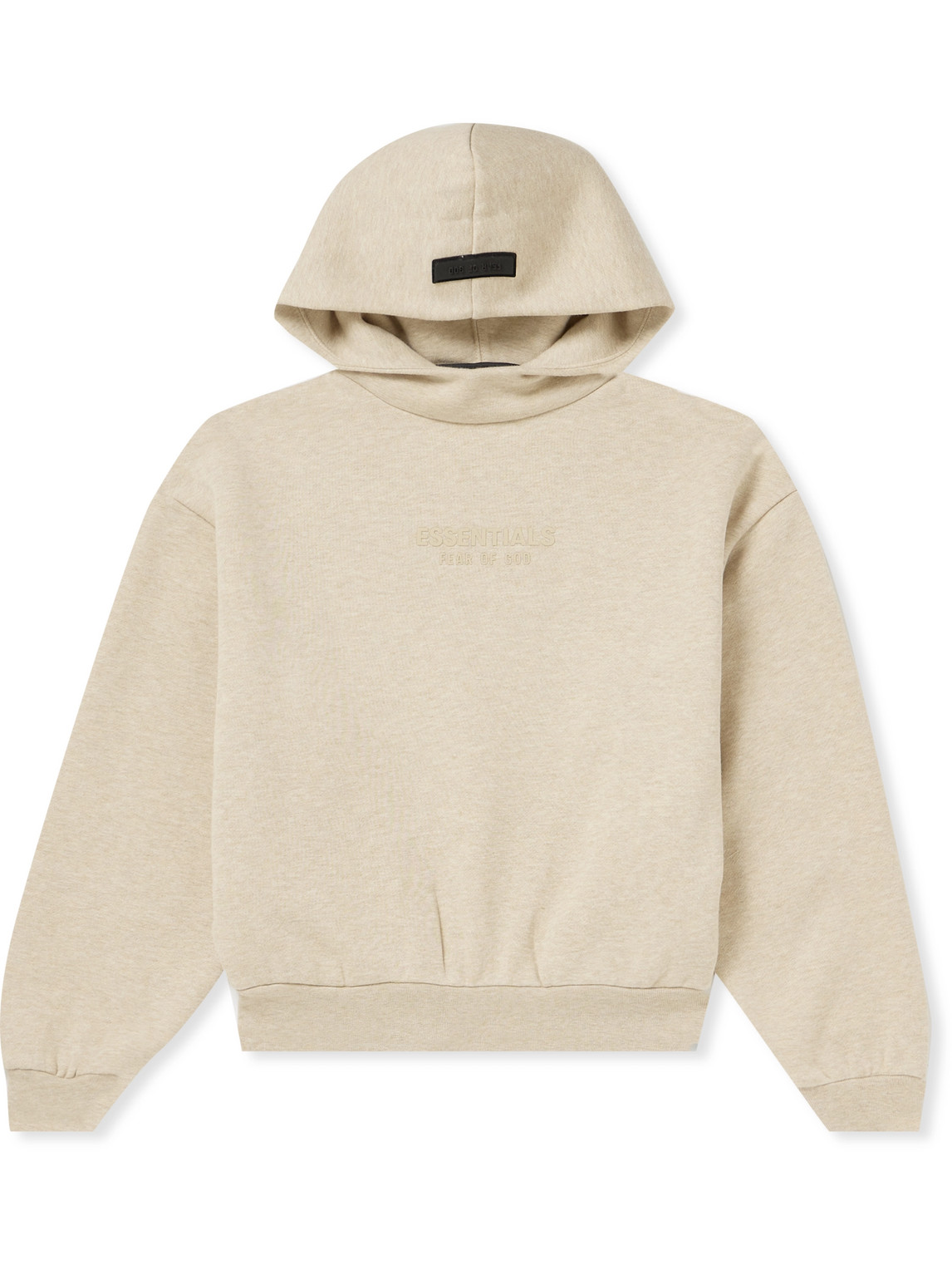 Fear Of God Essentials Logo-Appliquéd Cotton-Blend Jersey Hoodie