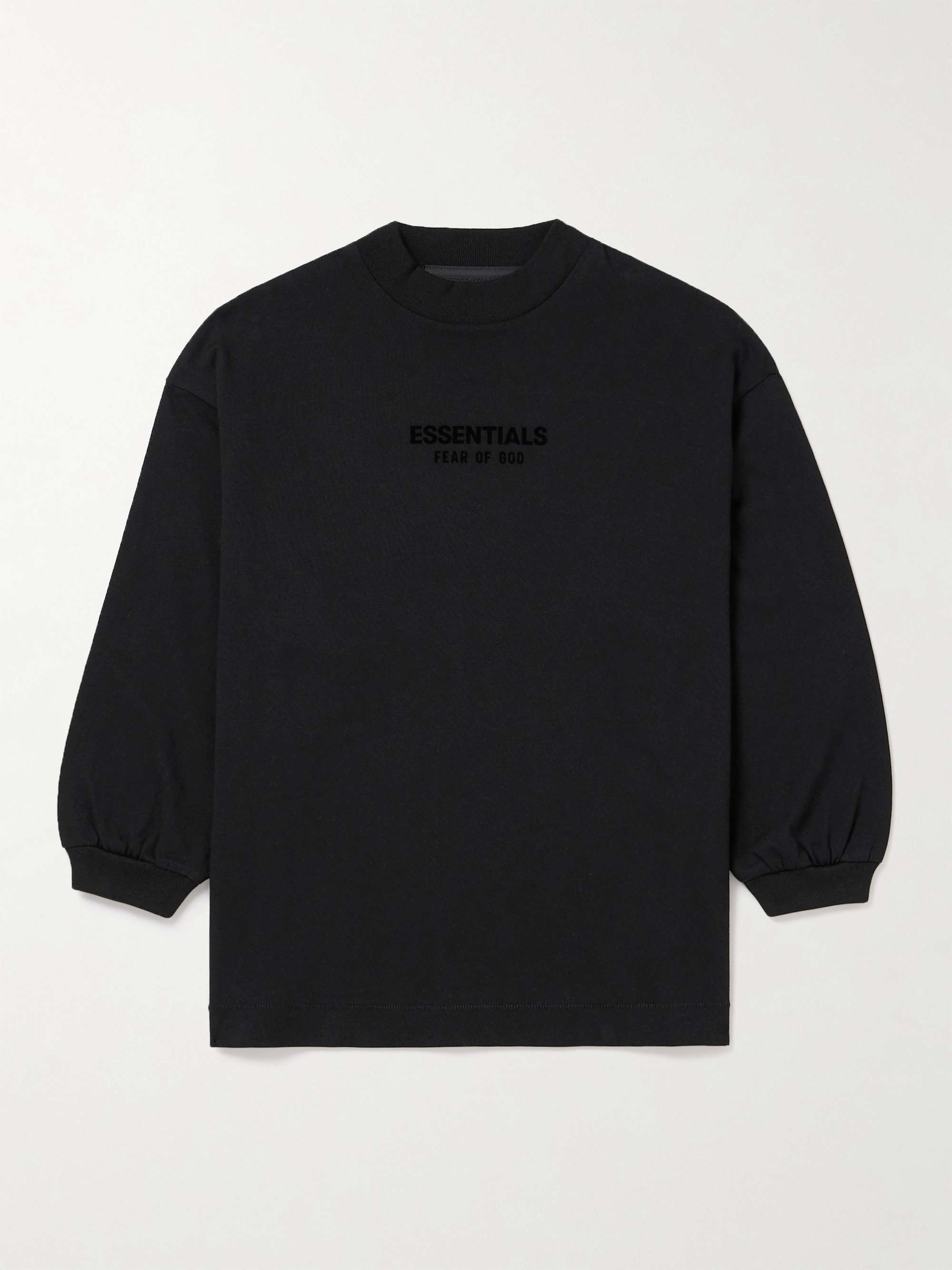 FEAR OF GOD ESSENTIALS KIDS コットンジャージー Tシャツ ロゴ