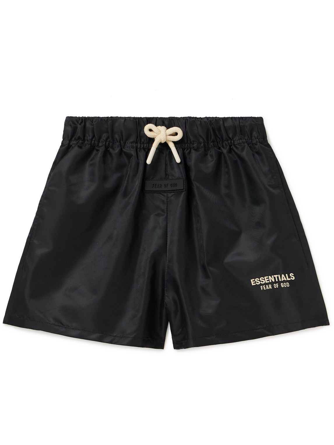 Straight-Leg Logo-Print Nylon Shorts