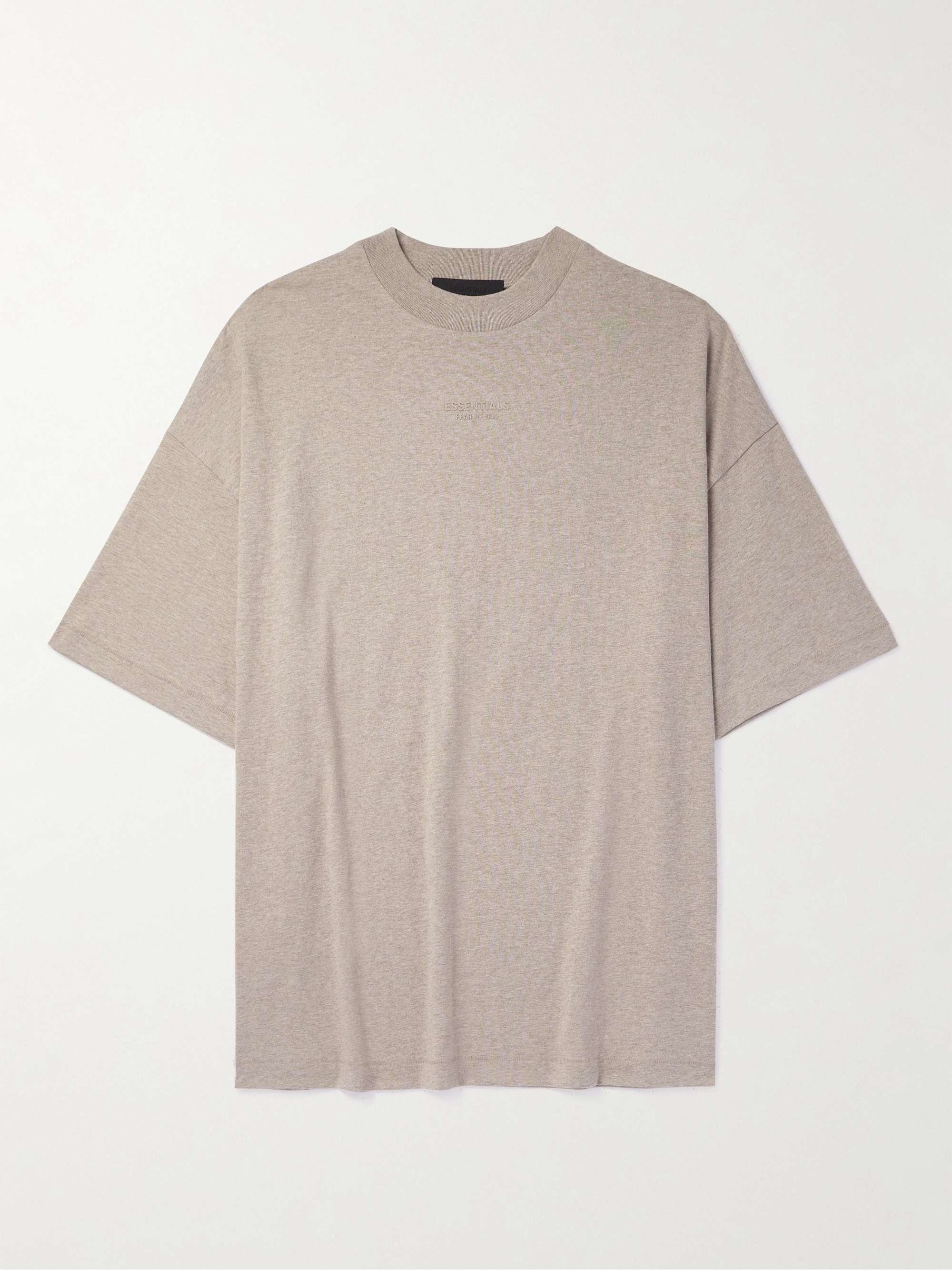 FEAR OF GOD ESSENTIALS Logo-Appliquéd Cotton-Jersey Mock-Neck T-Shirt ...