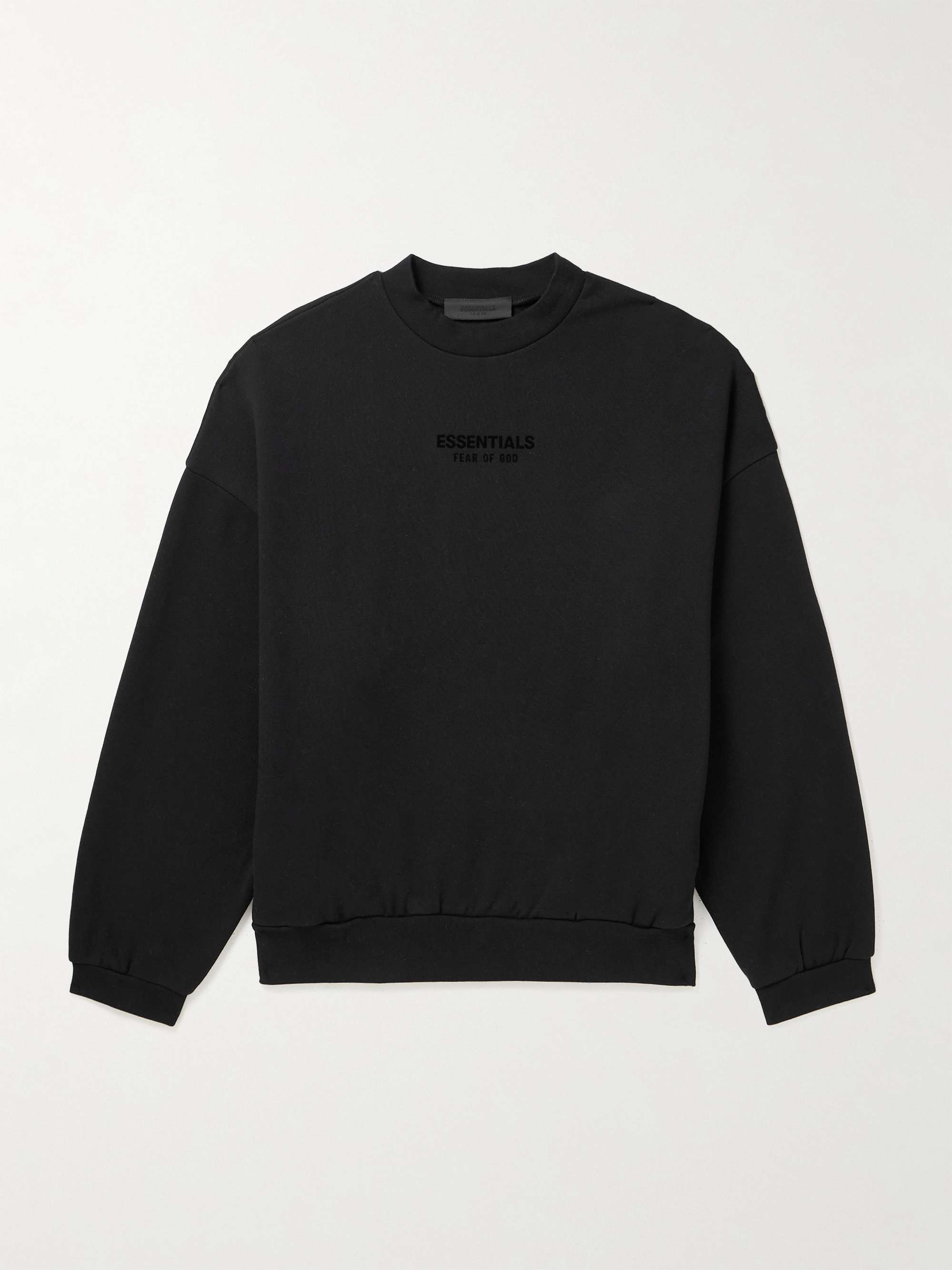 FEAR OF GOD ESSENTIALS Logo-Appliquéd Cotton-Blend Jersey Sweatshirt for  Men | MR PORTER