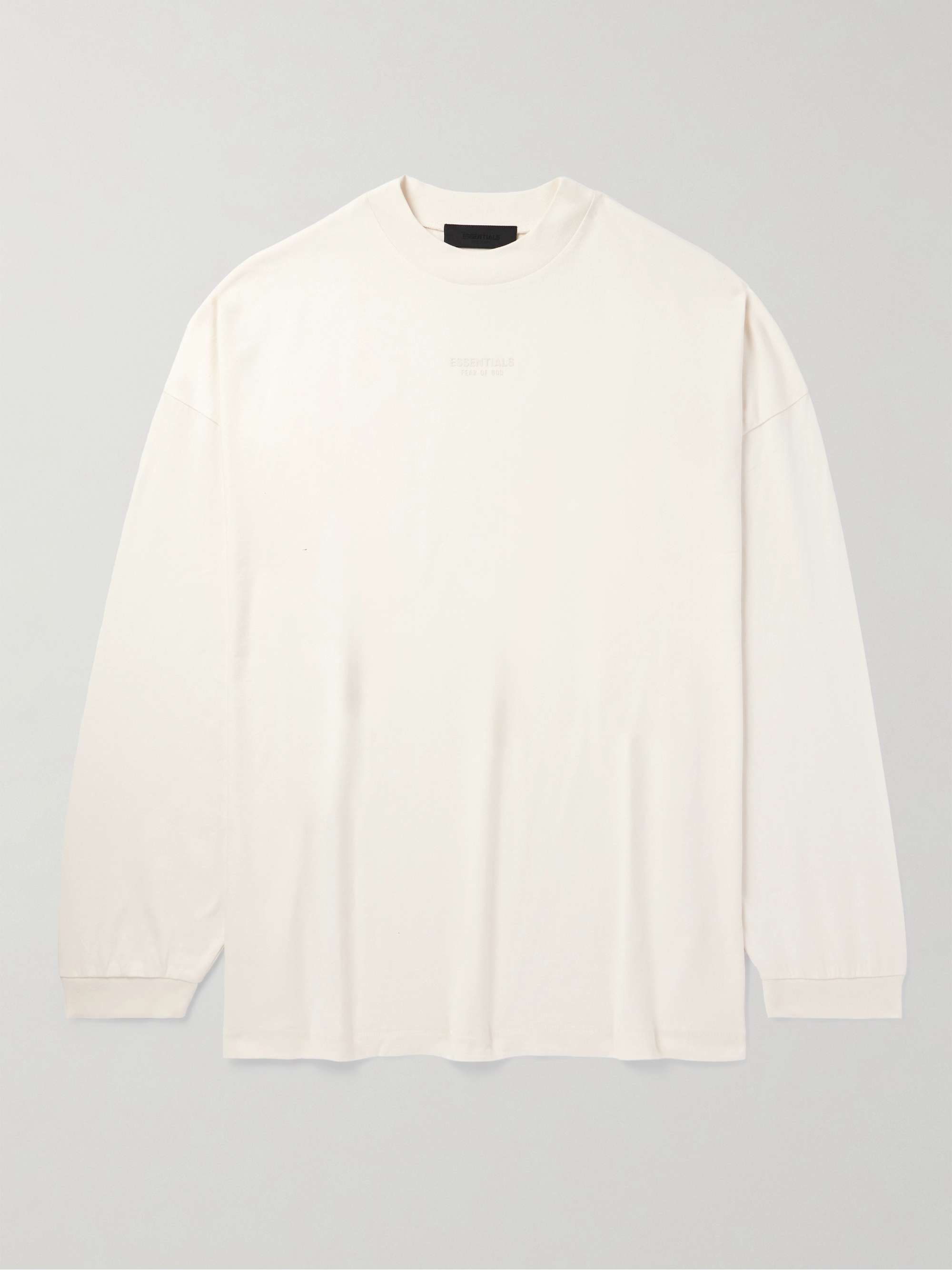 FEAR OF GOD ESSENTIALS Logo-Appliquéd Cotton-Jersey T-Shirt for Men ...