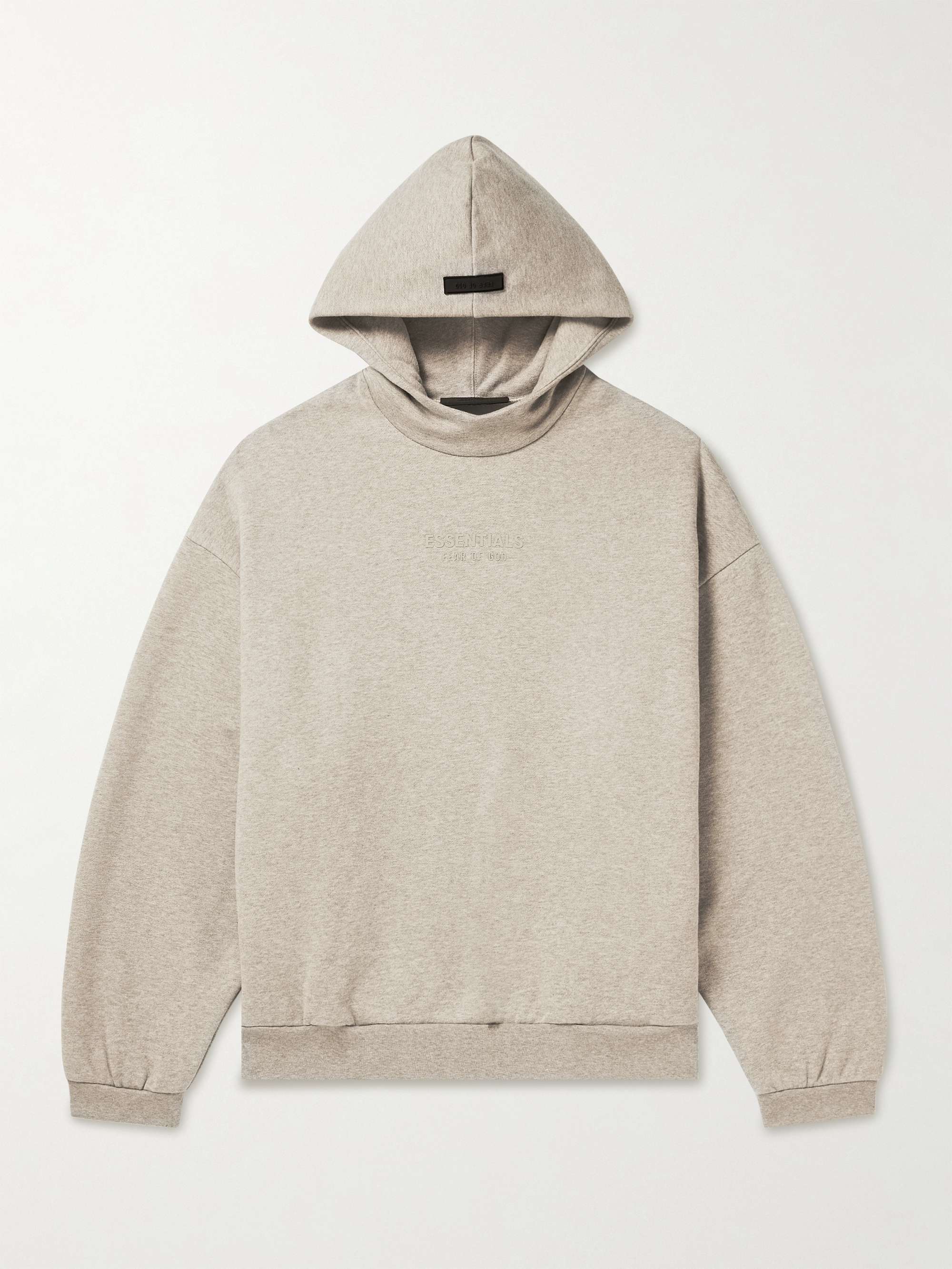 FEAR OF GOD ESSENTIALS Logo-Appliquéd Cotton-Blend Jersey Hoodie for ...