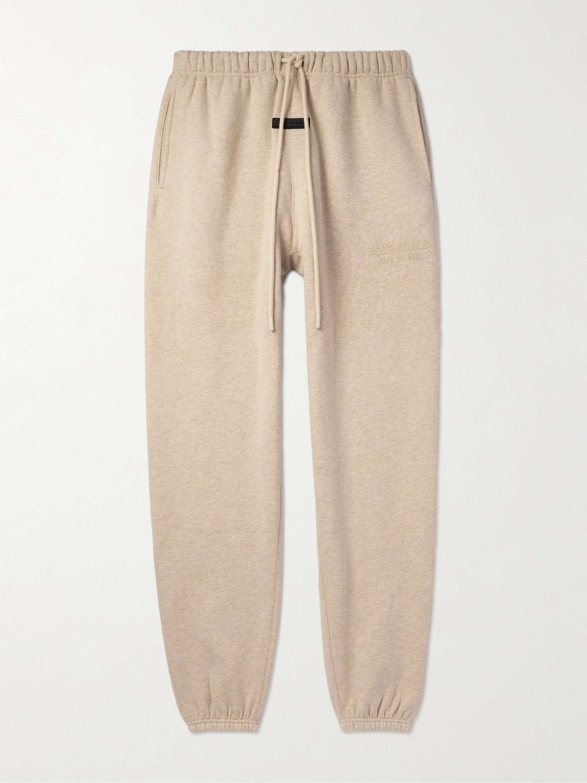 FEAR OF GOD ESSENTIALS Tapered Logo-Appliquéd Cotton-Jersey Sweatpants for  Men