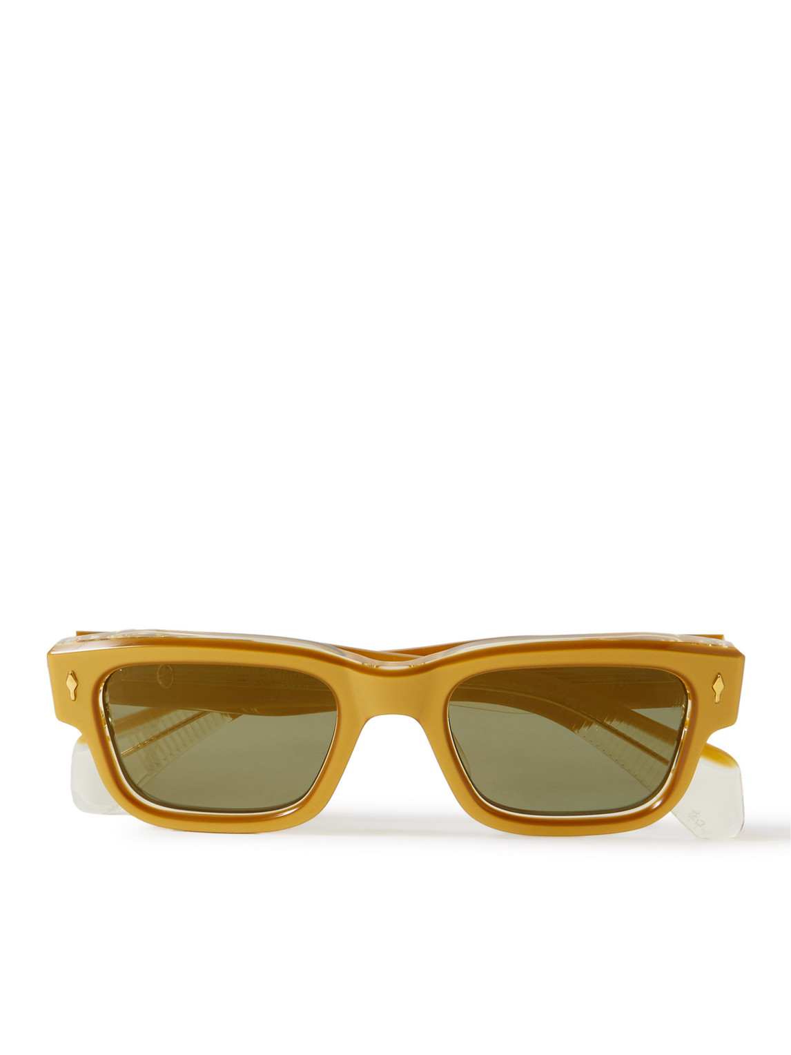 Jacques Marie Mage Jeff Square-frame Acetate And Gold-tone Sunglasses