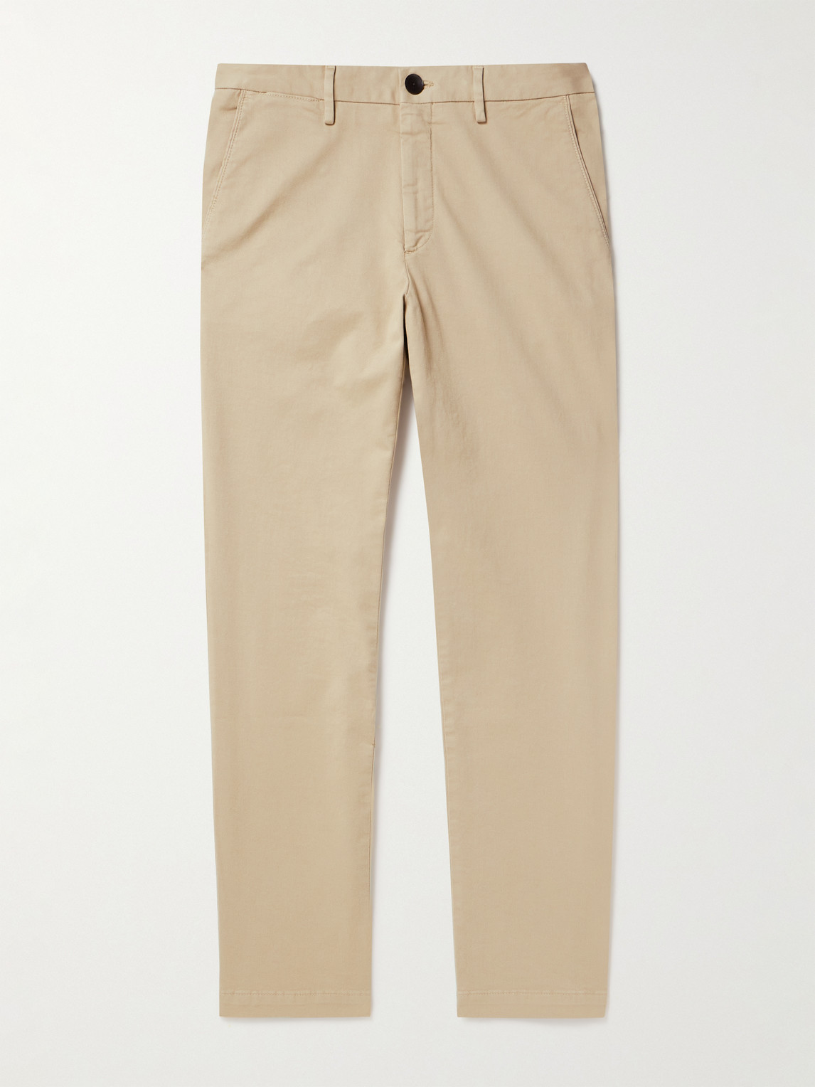 Mr P Straight-leg Cotton-blend Twill Chinos In Neutrals