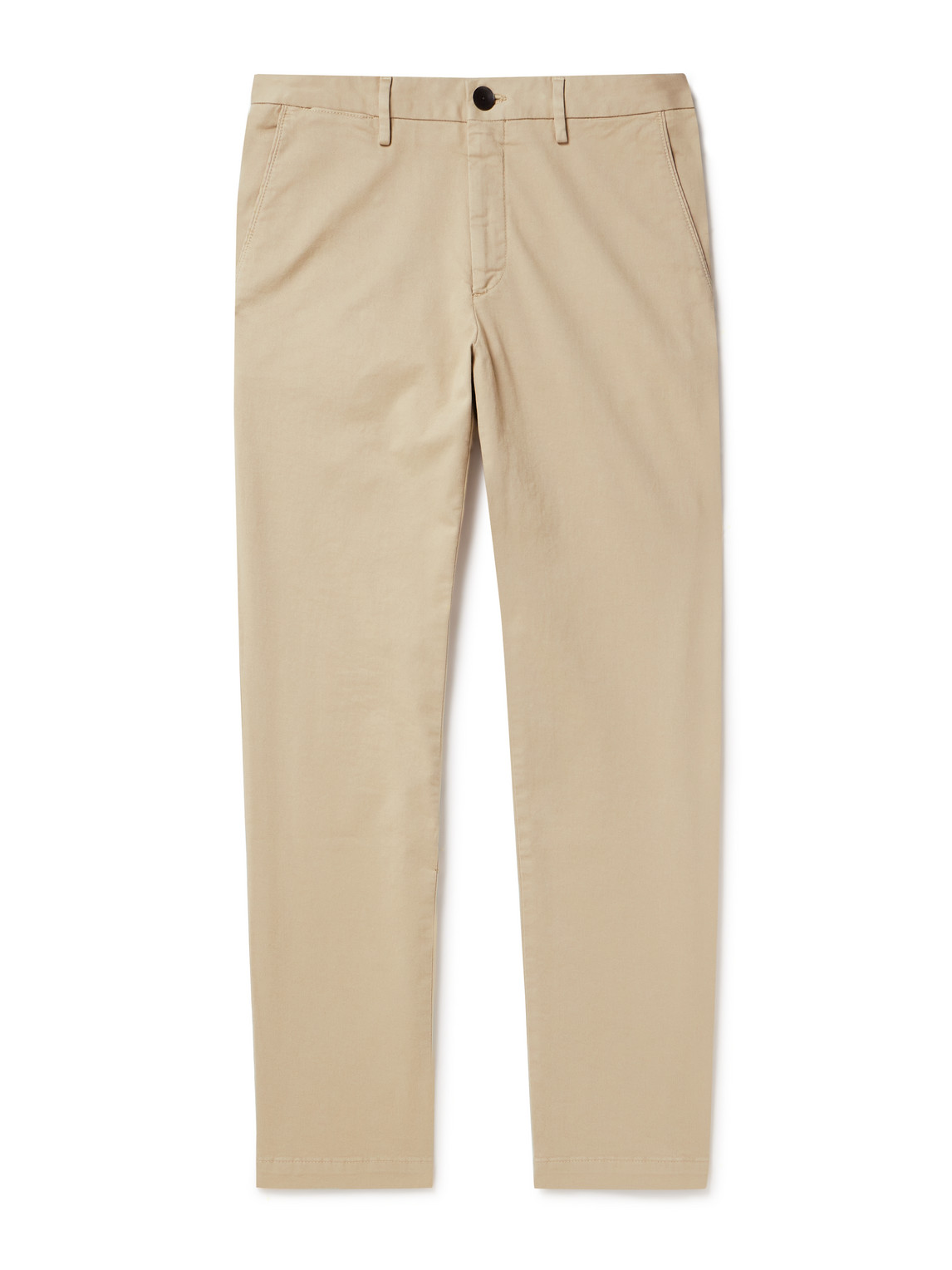 Mr P Straight-leg Cotton-blend Twill Chinos In Neutrals