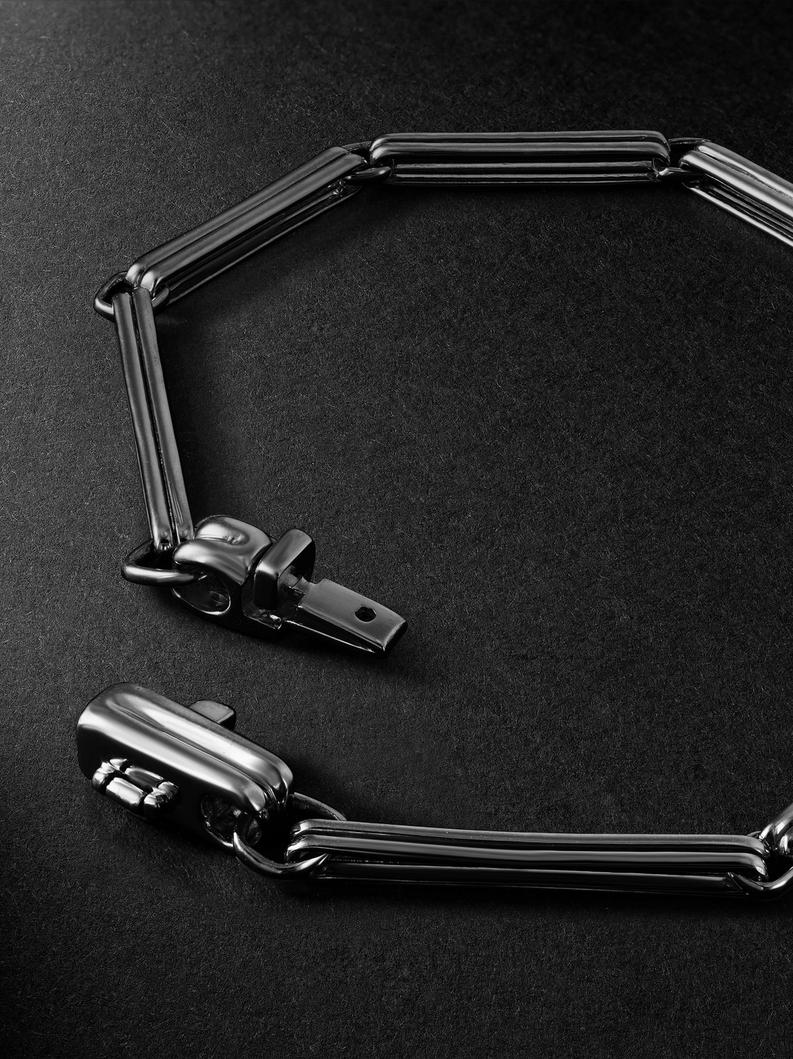 Shop Fernando Jorge Sync Rhodium-plated Bracelet In Black