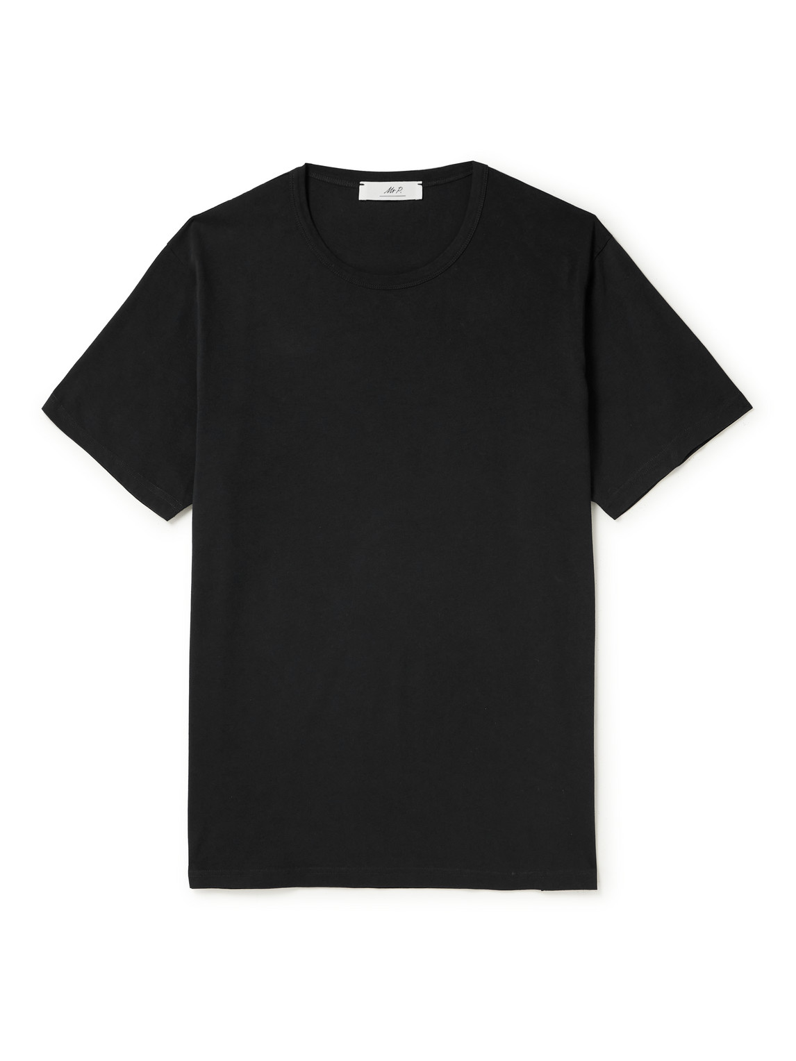 Mr P Cotton-jersey T-shirt In Black