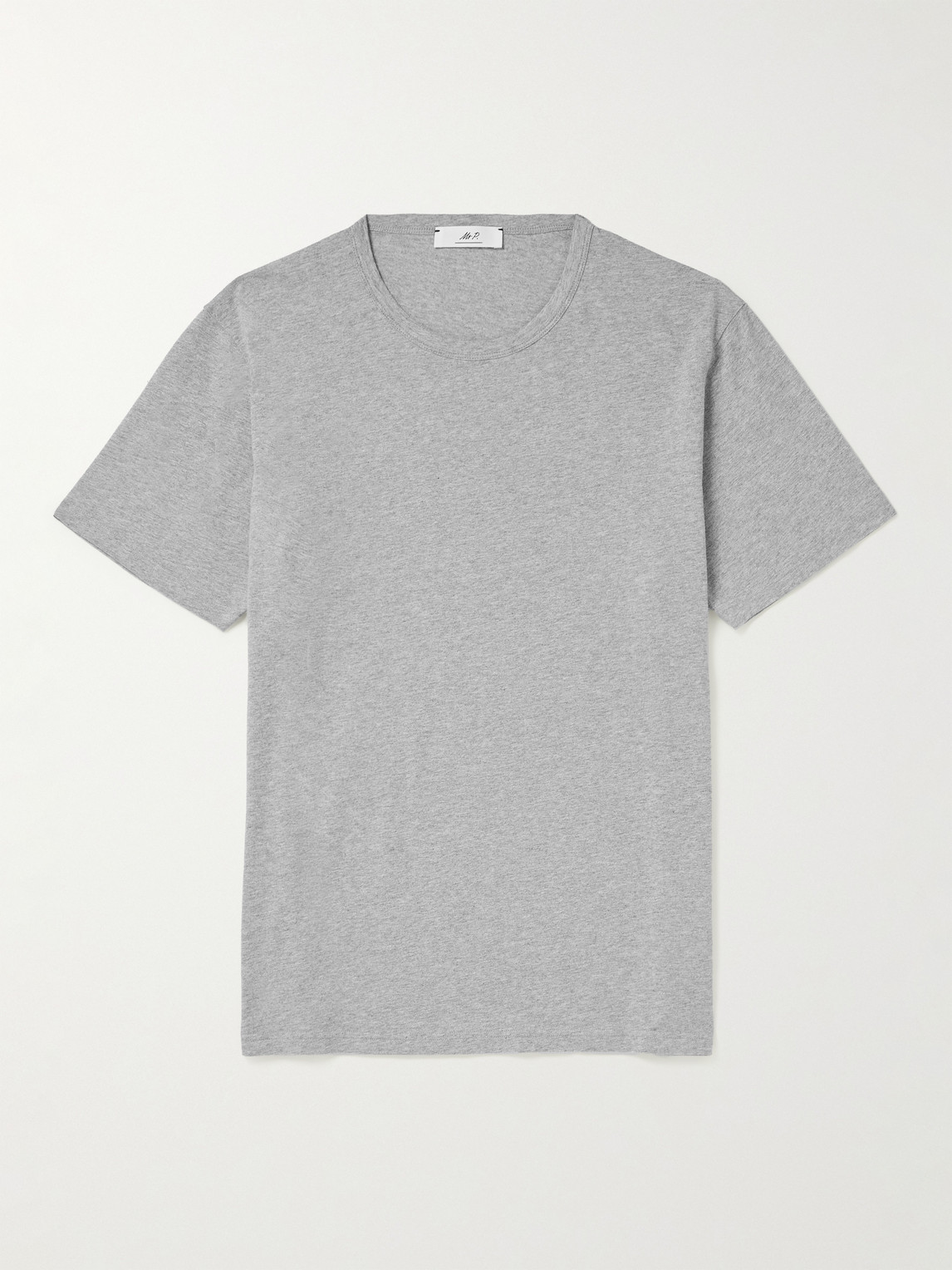 Mr P Cotton-jersey T-shirt In Gray