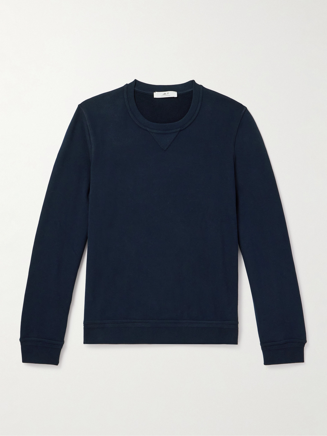 Mr P Cotton-jersey Sweatshirt In Blue
