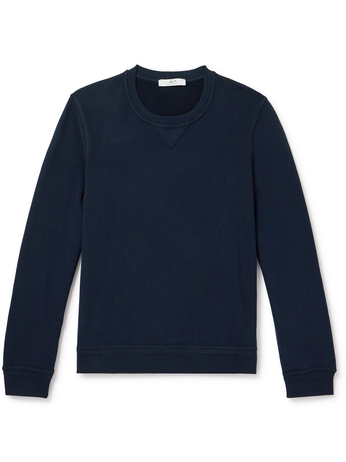 Mr P Cotton-jersey Sweatshirt In Blue