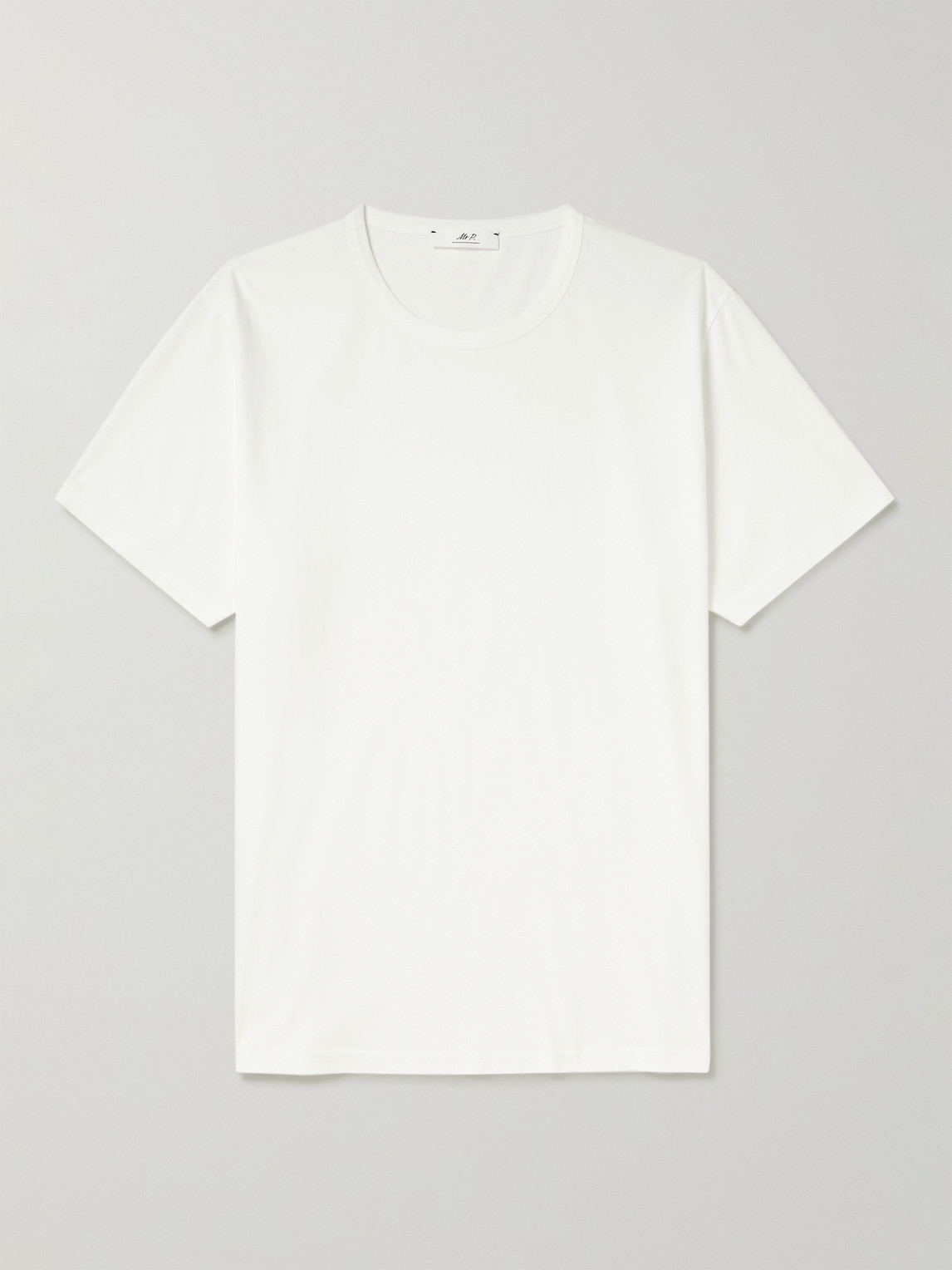 Mr P Cotton-jersey T-shirt In White