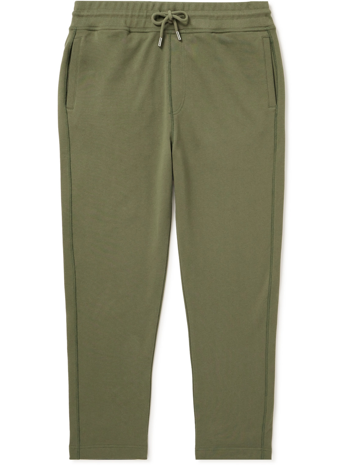 Slim-Fit Tapered Garment-Dyed Cotton-Jersey Sweatpants