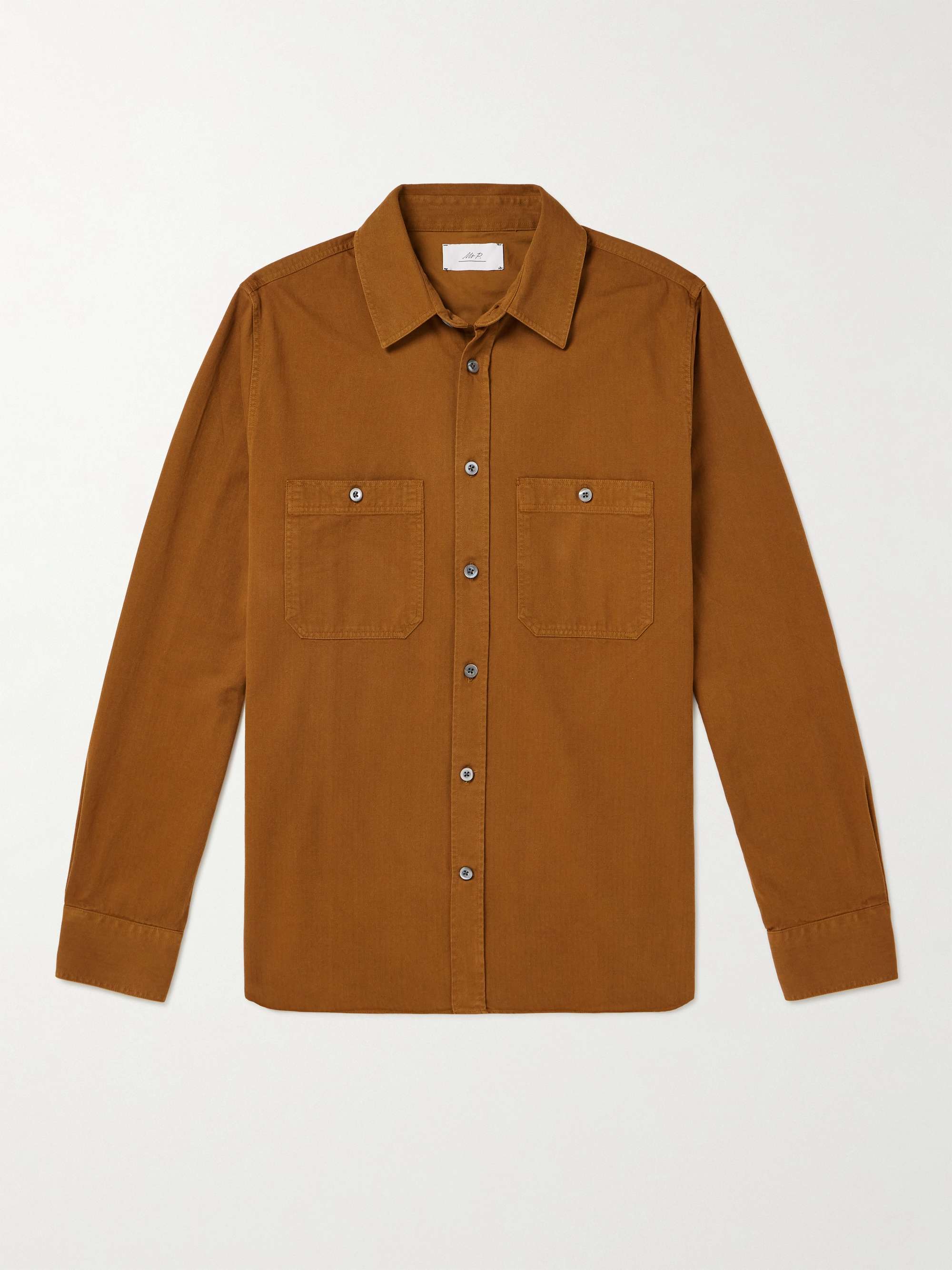 MR P. Herringbone Cotton-Twill Shirt for Men | MR PORTER