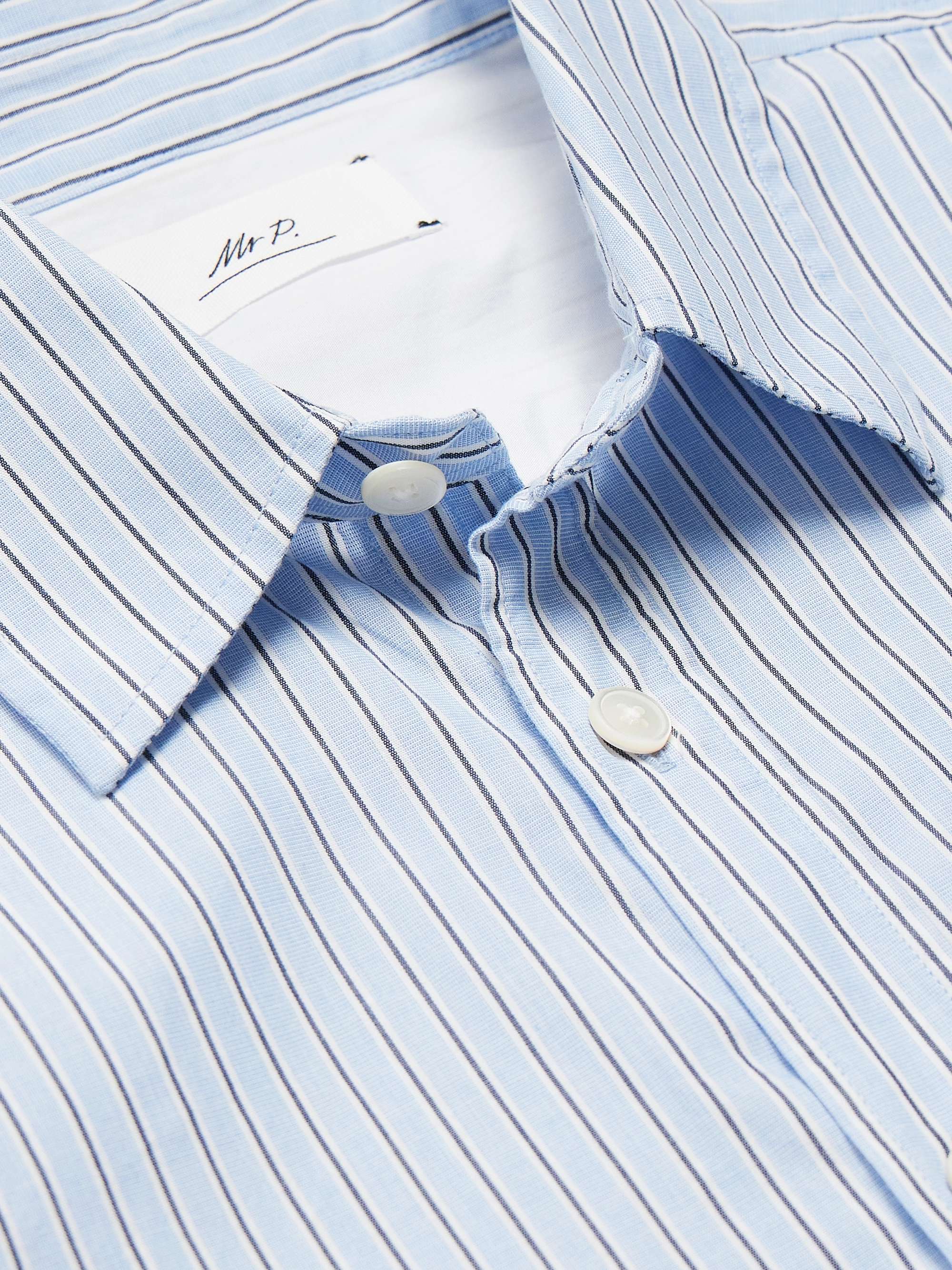 MR P. Pinstriped Cotton Oxford Shirt for Men | MR PORTER