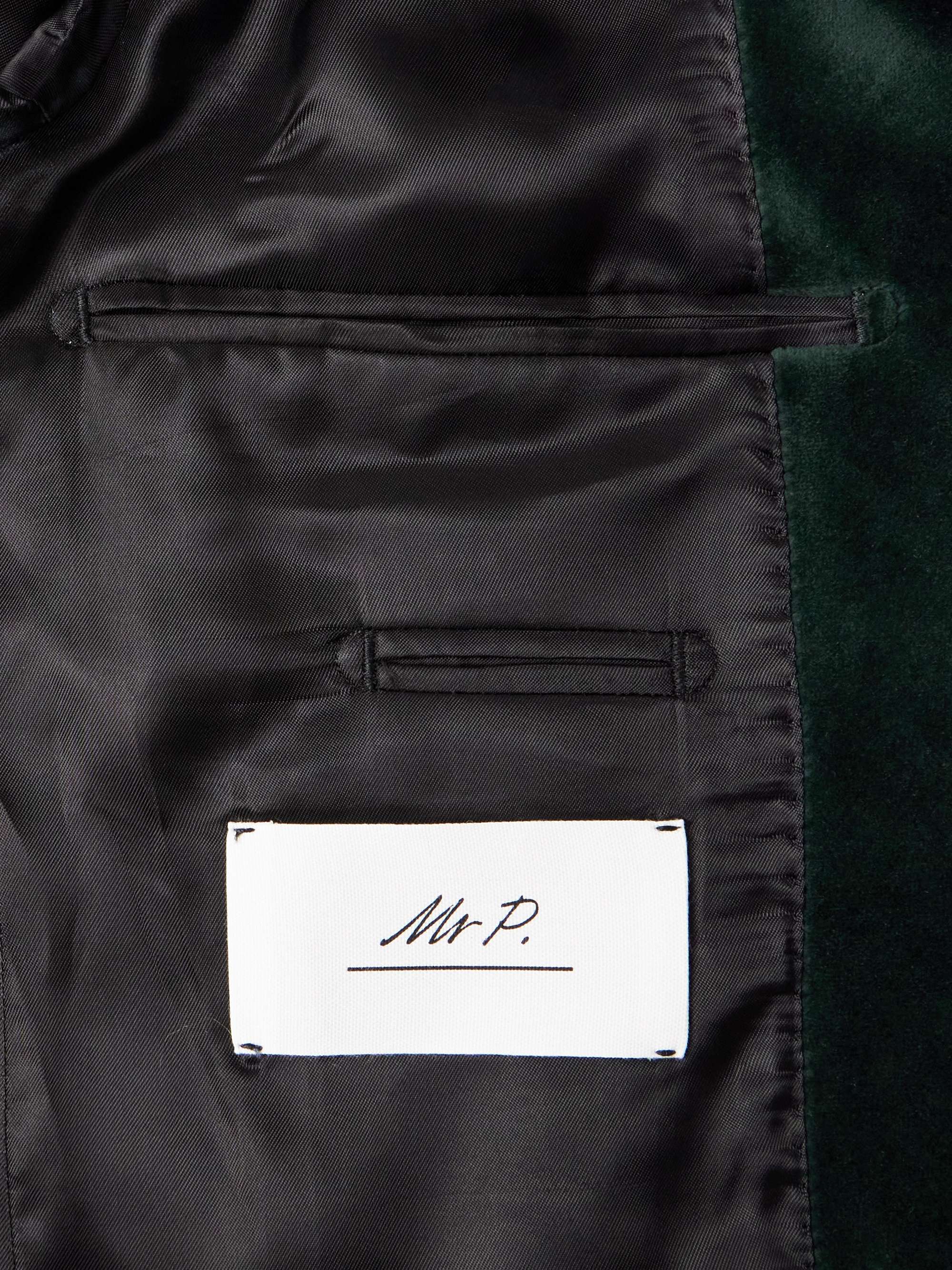 MR P. Smokingjacke aus Samt aus einer Baumwollmischung