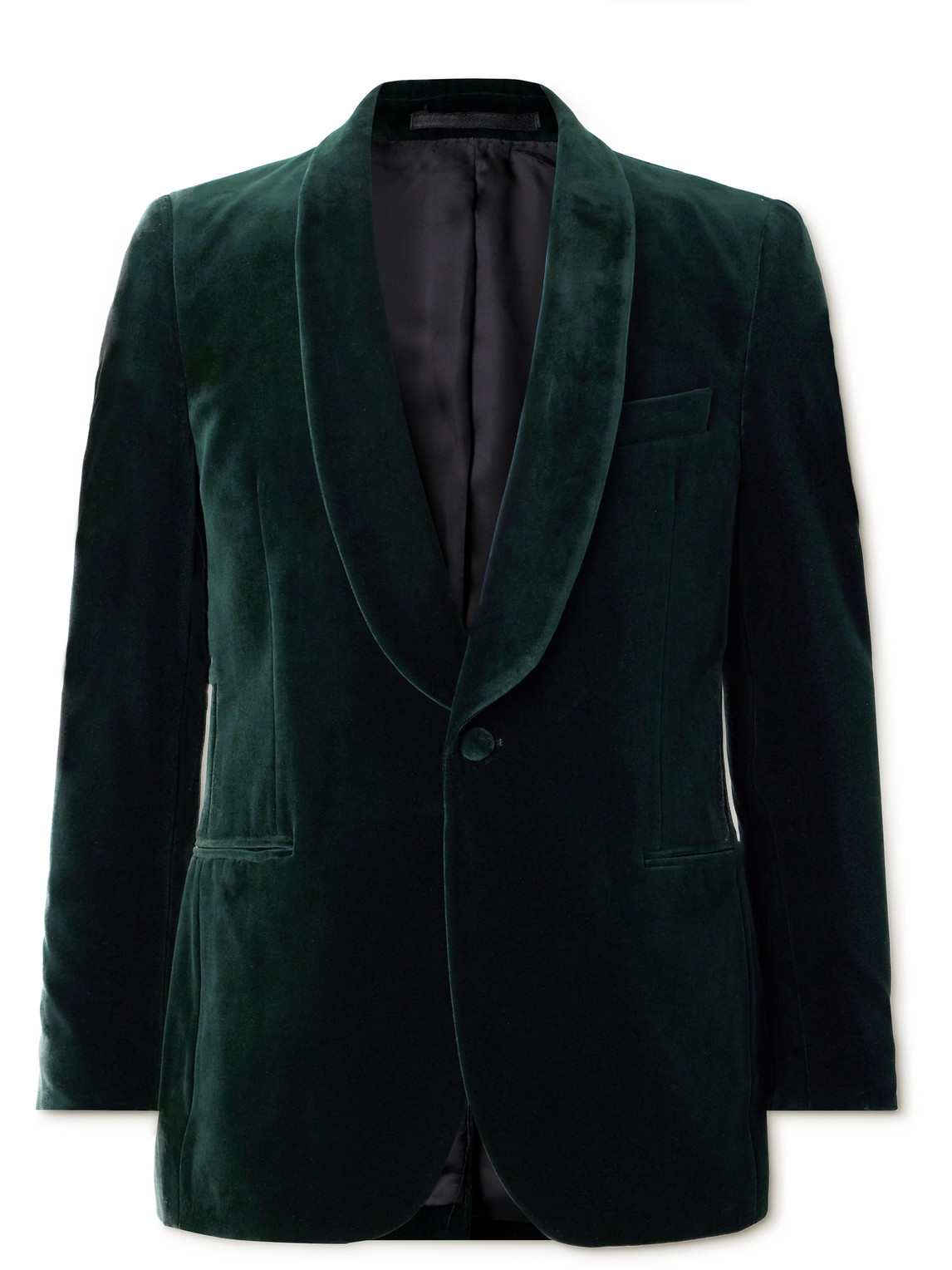 MR P COTTON-BLEND VELVET TUXEDO JACKET