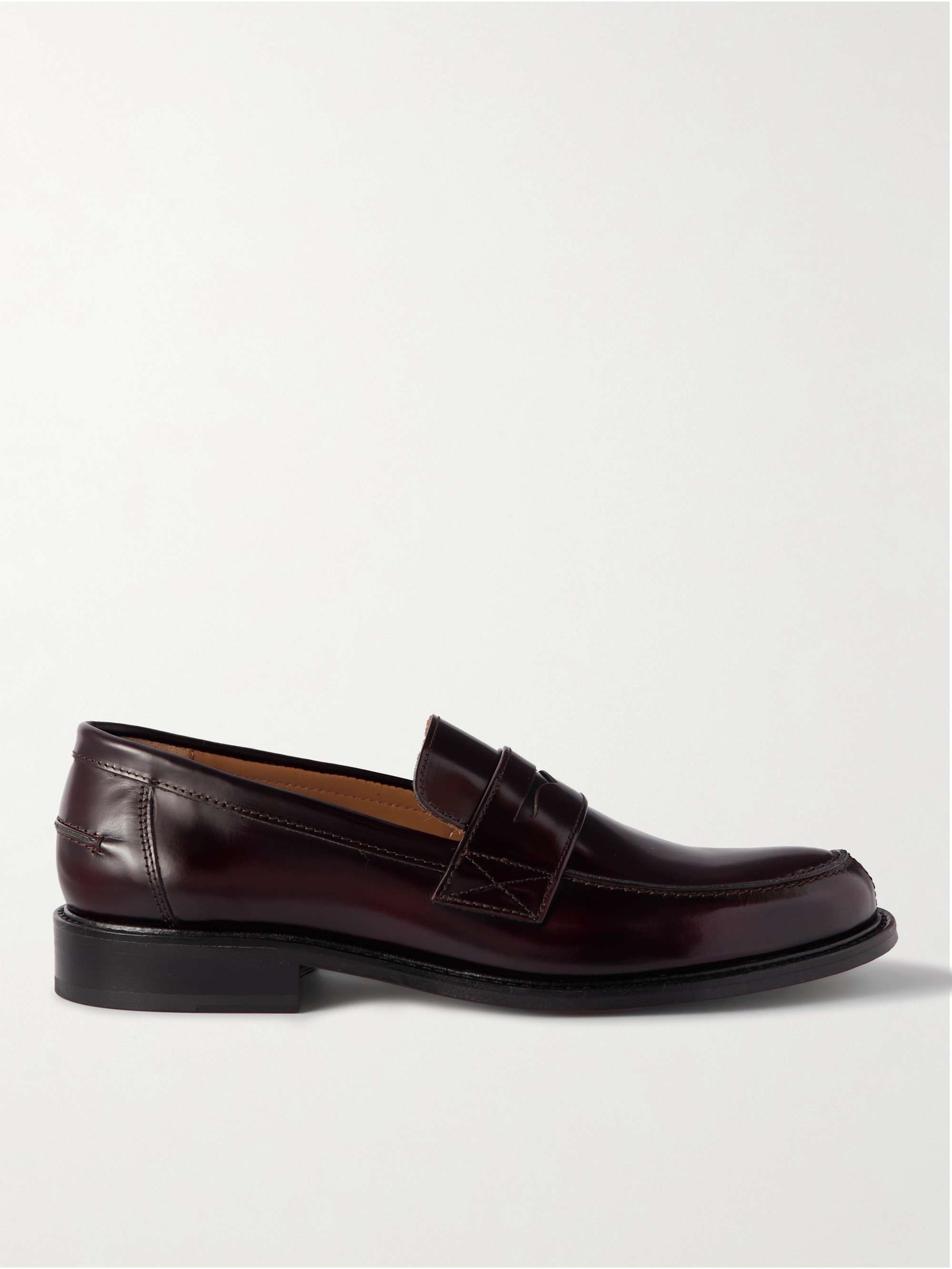 MR P. Scott Polished-Leather Loafers for Men | MR PORTER