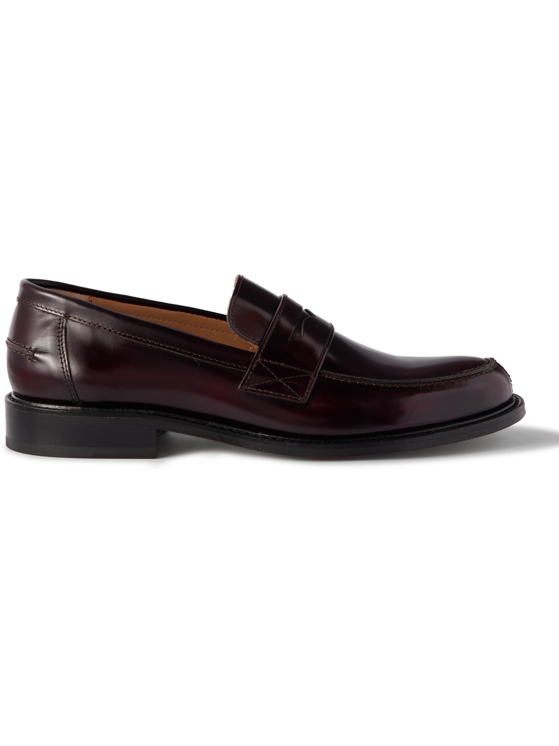 Scott Polished-Leather Loafers