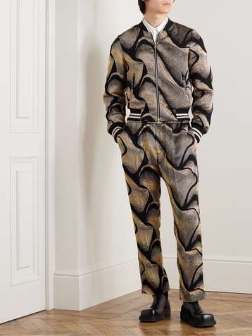 Camo Print Jacket in Neutrals - Dries Van Noten