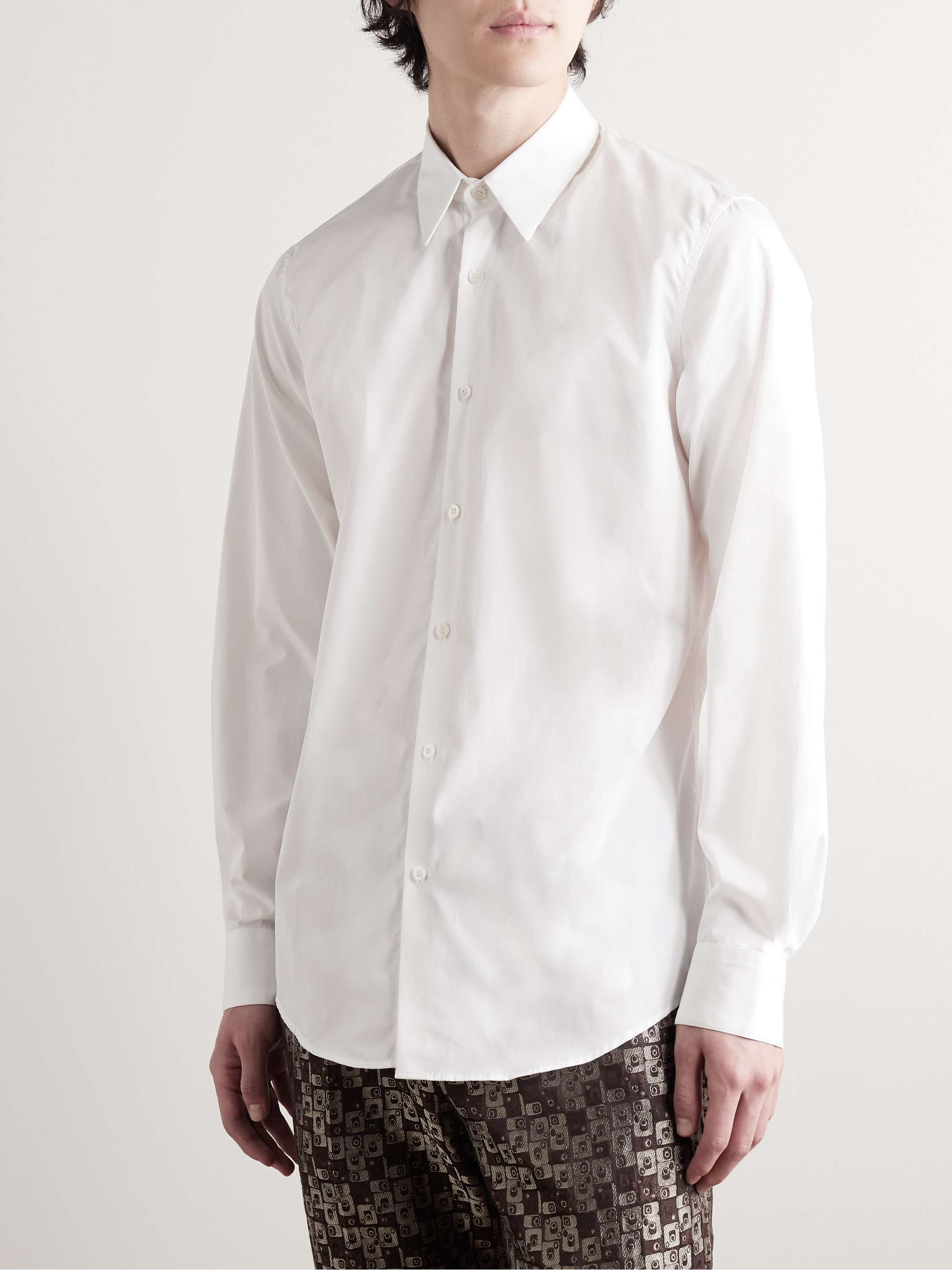 DRIES VAN NOTEN Slim-Fit Cotton-Poplin Shirt for Men | MR PORTER