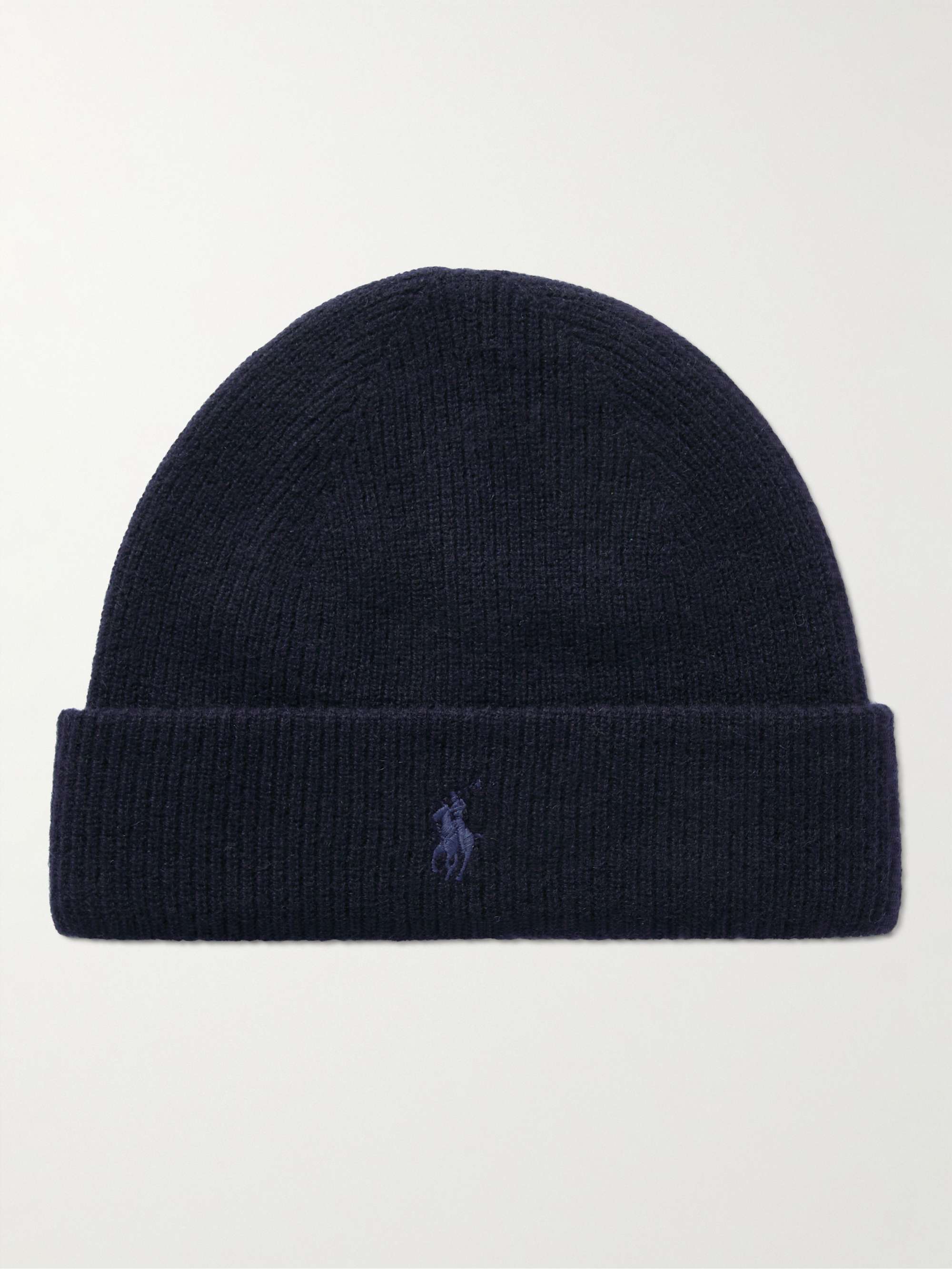 Beanie aus Kaschmir in Rippstrick mit Logostickerei von POLO RALPH LAUREN  für Herren | MR PORTER