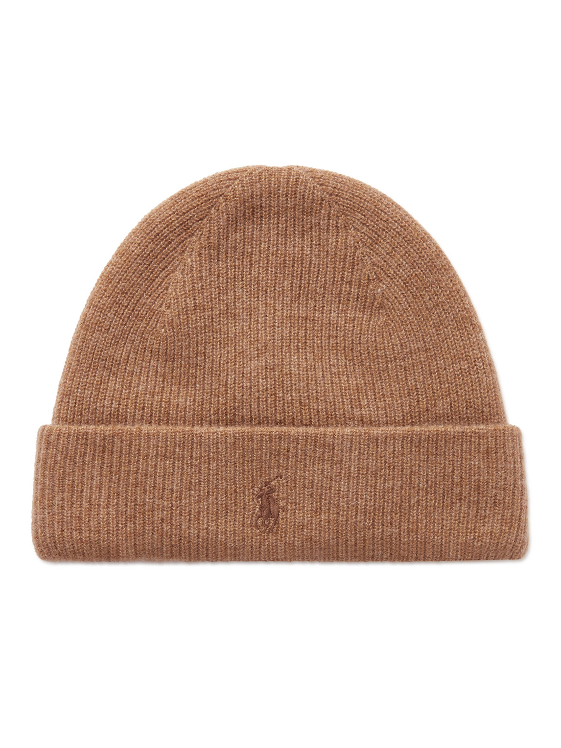 Polo Ralph Lauren Cashmere Polo Pony Beanie In Brown