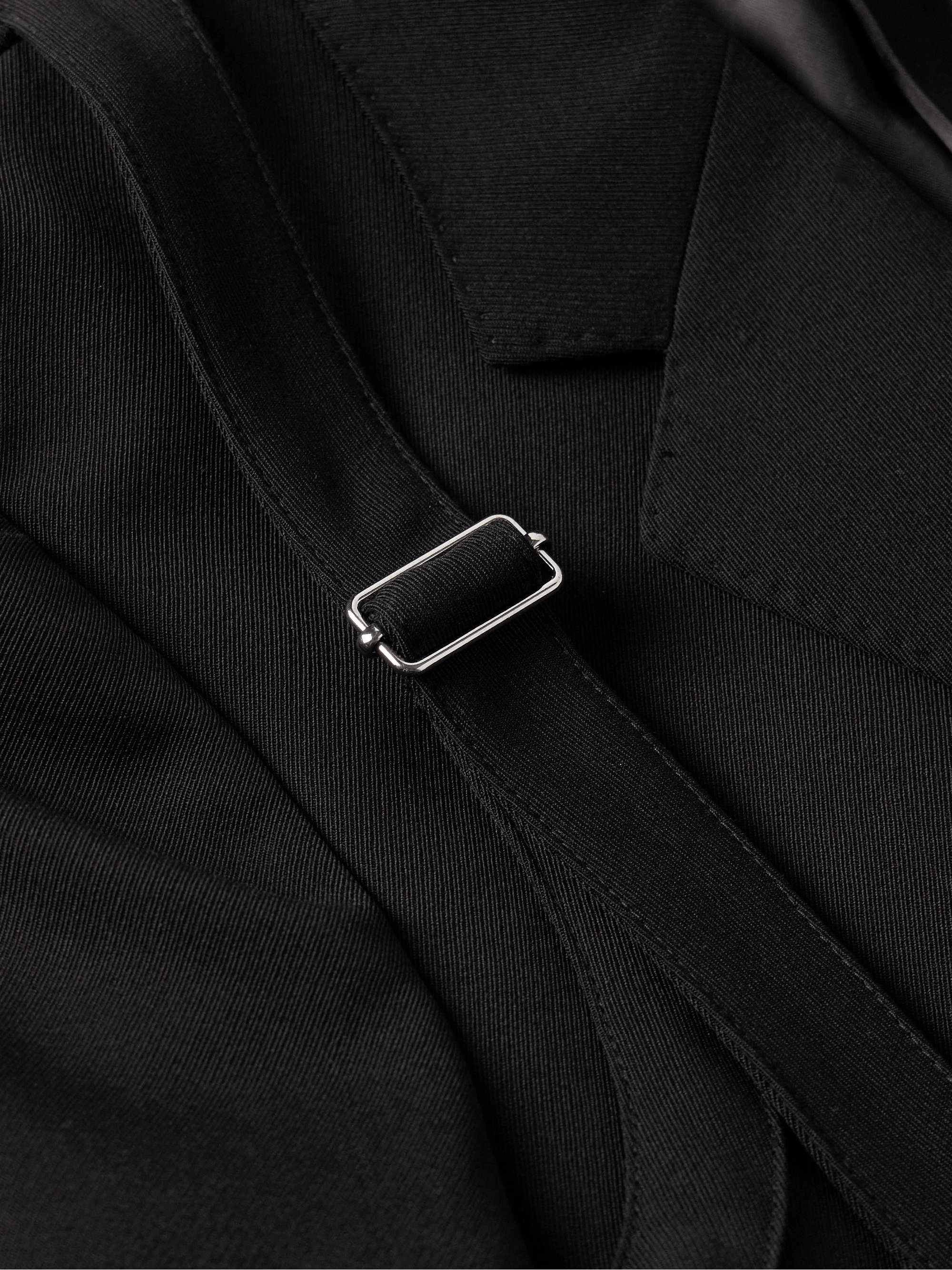 ALEXANDER MCQUEEN Slim-Fit Harness-Detailed Wool-Twill Coat