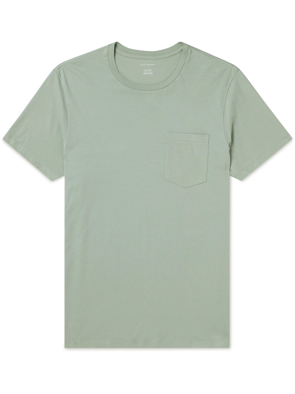 Club Monaco Williams Cotton-jersey T-shirt In Green