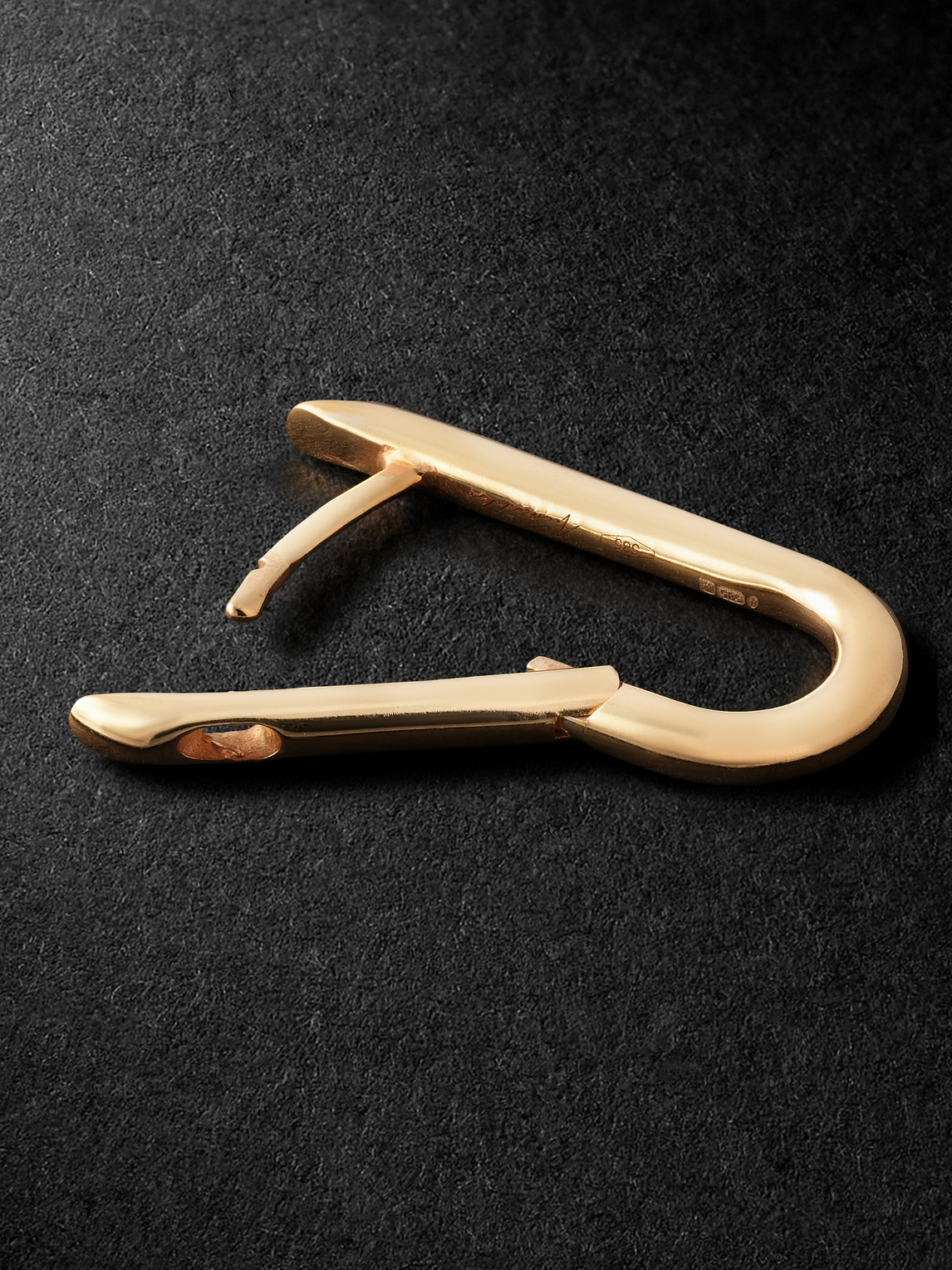 Shop Annoushka Knuckle 14-karat Gold Single Hoop Earring