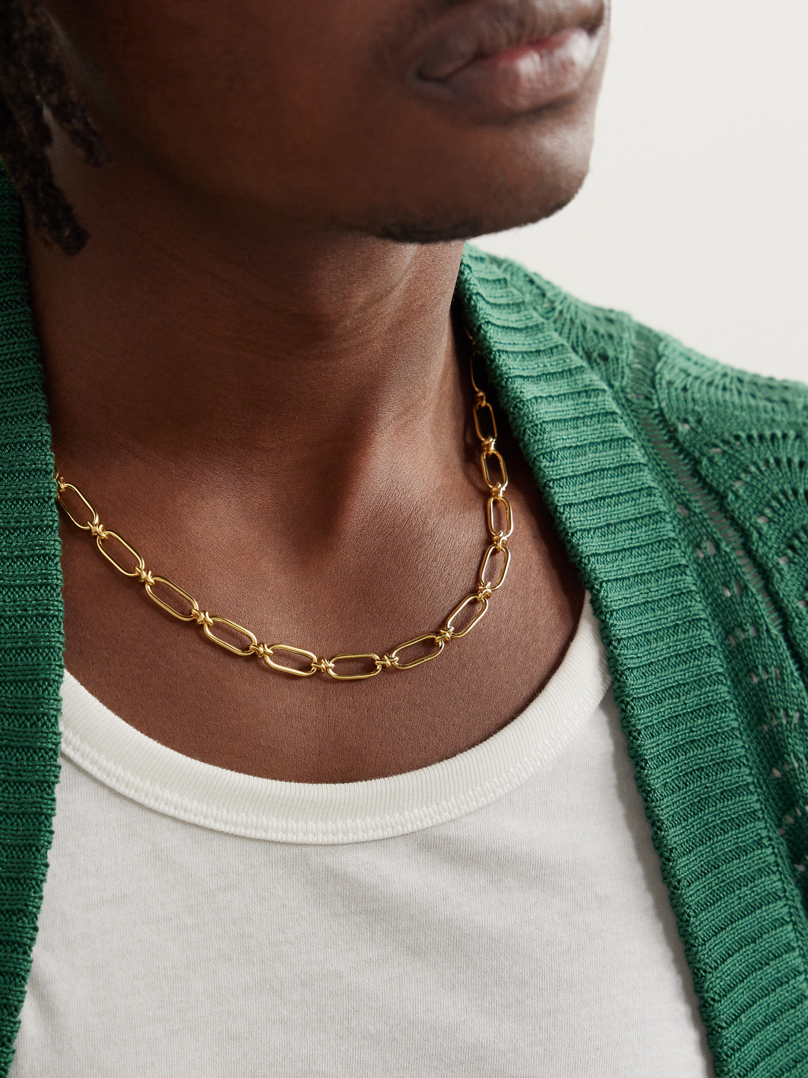 Shop Annoushka Knuckle Bold 14-karat Gold Chain Necklace