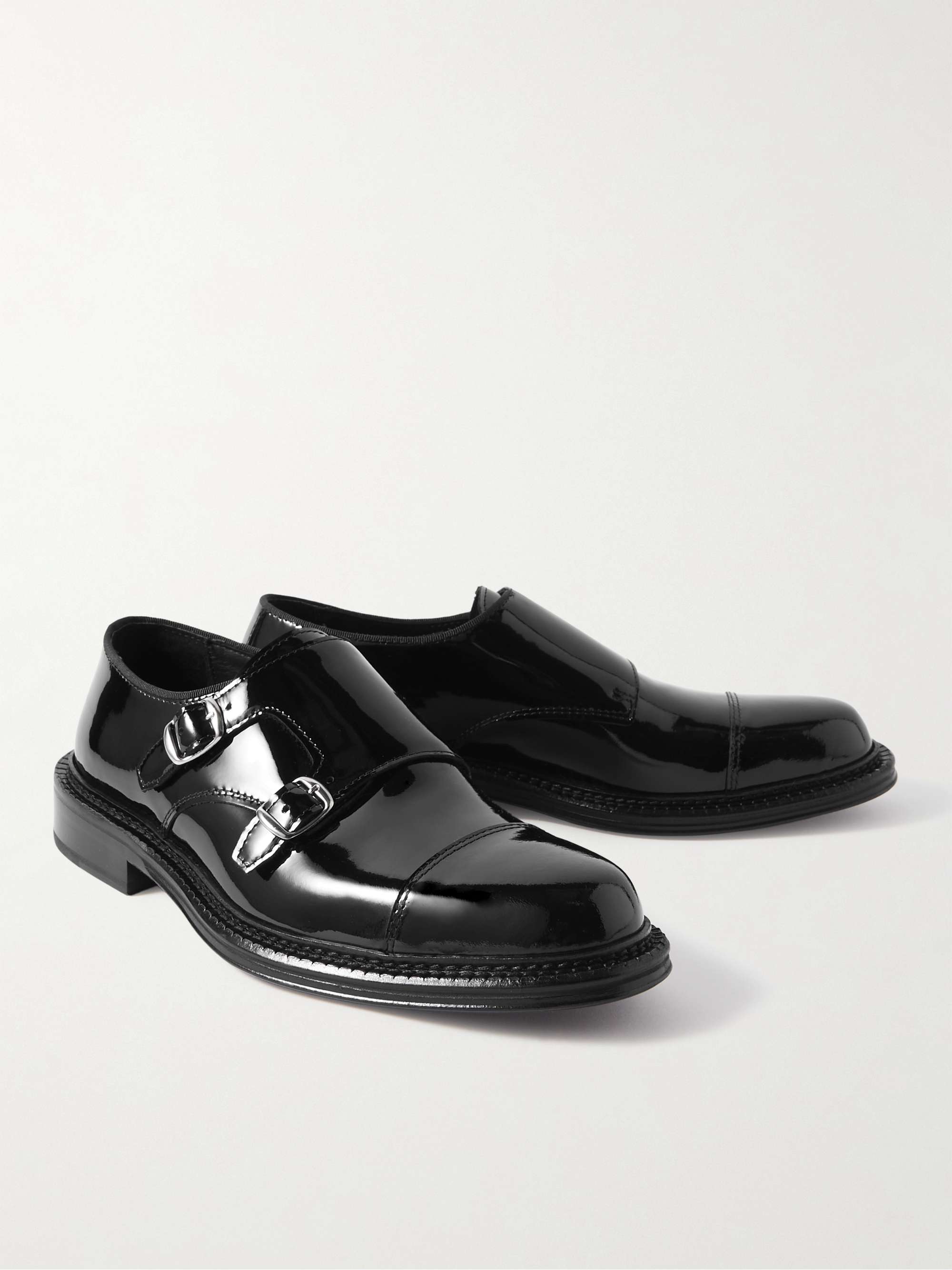 MR P. Patent-Leather Monk-Strap Shoes for Men | MR PORTER