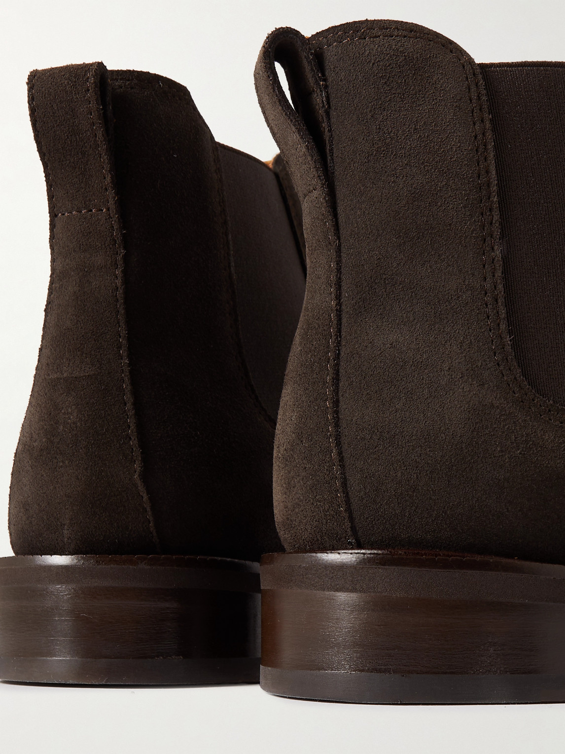 Shop Mr P Olie Suede Chelsea Boots In Brown