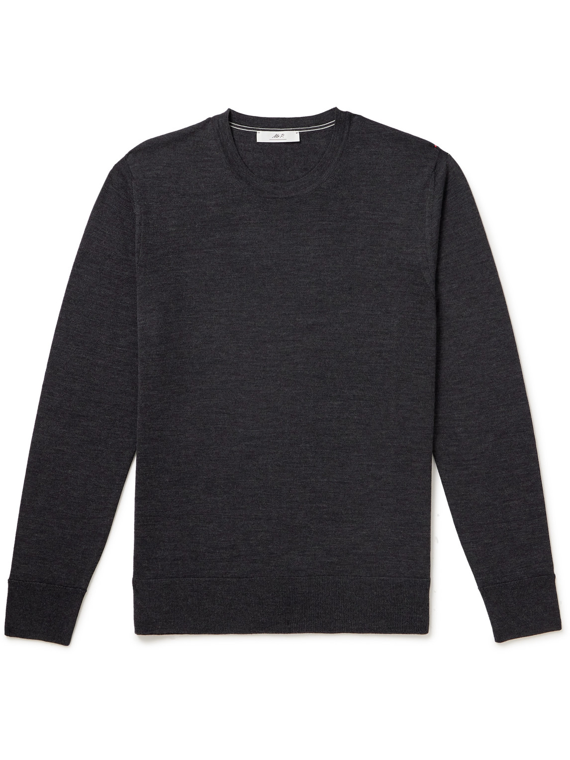 Mr P Merino Wool Sweater In Gray