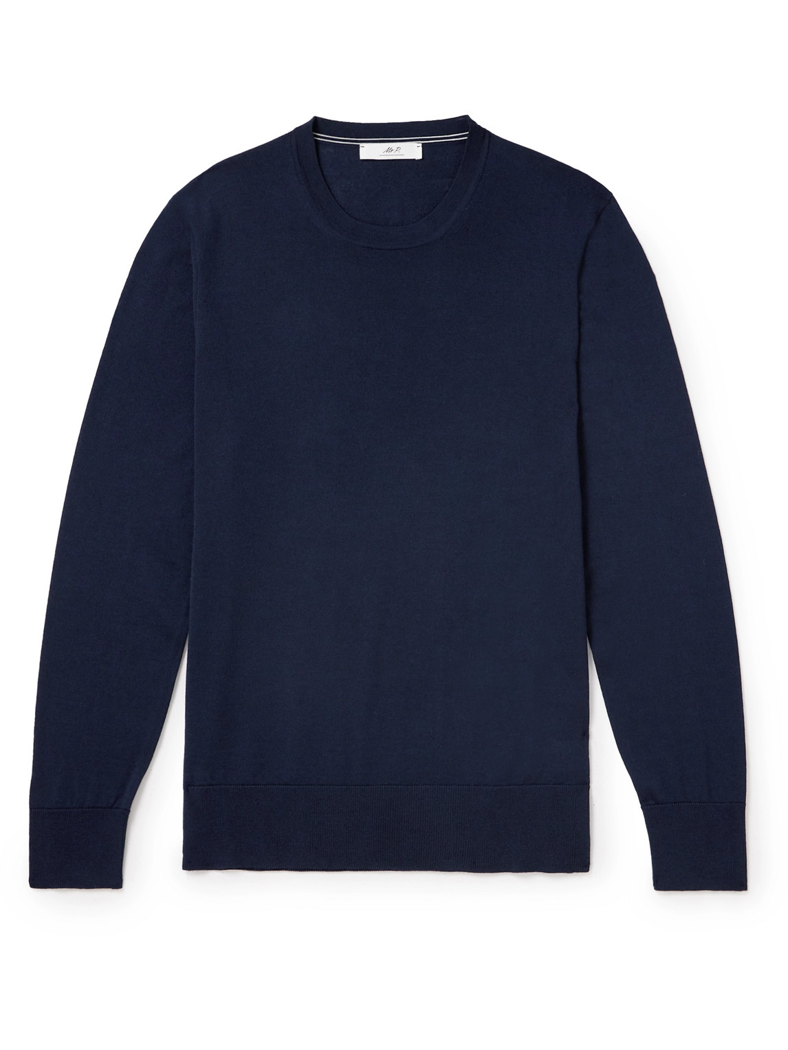 Mr P Merino Wool Sweater In Blue