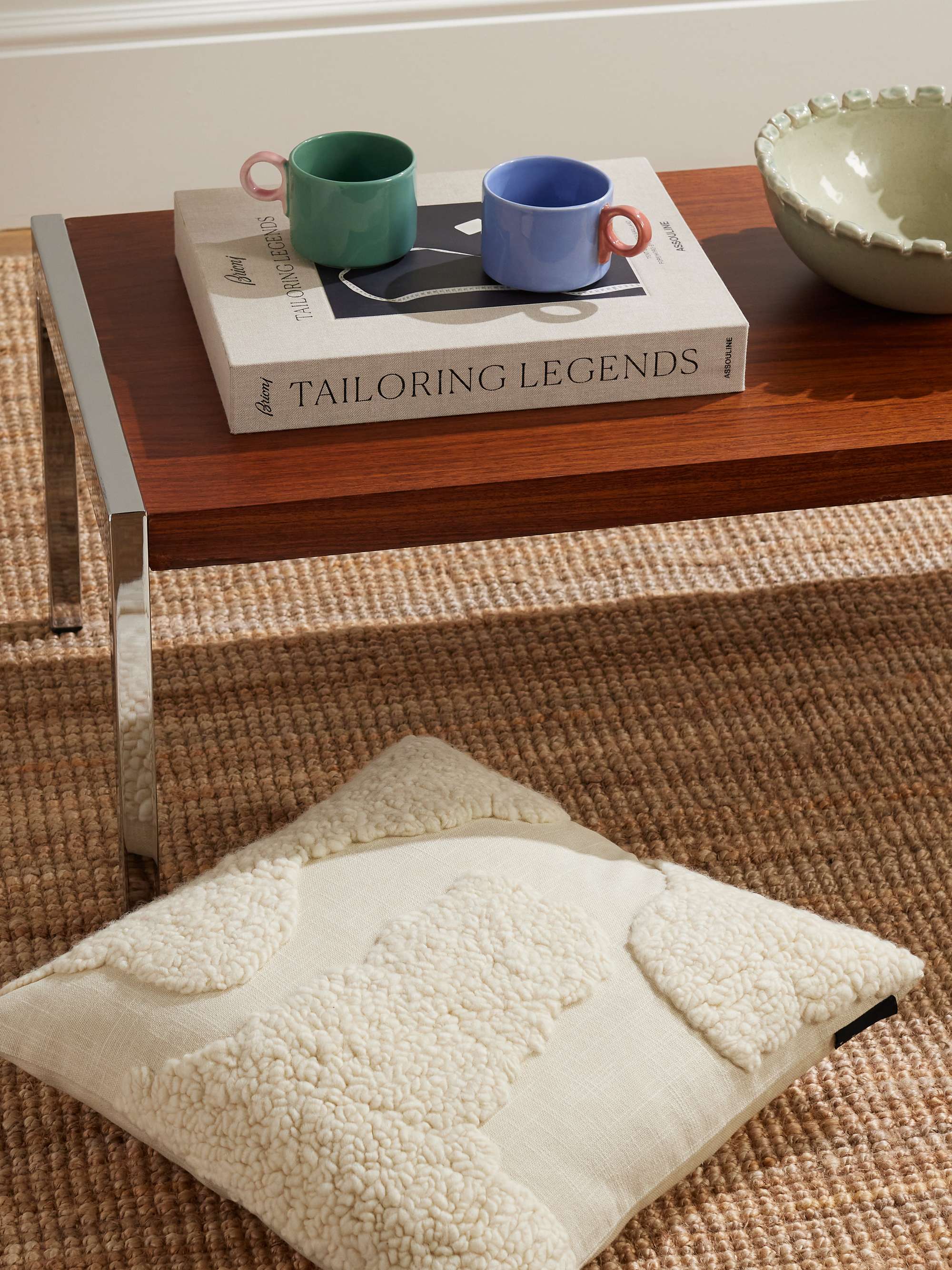 THE CONRAN SHOP Sappa Wool-Embroidered Cotton-Canvas Cushion