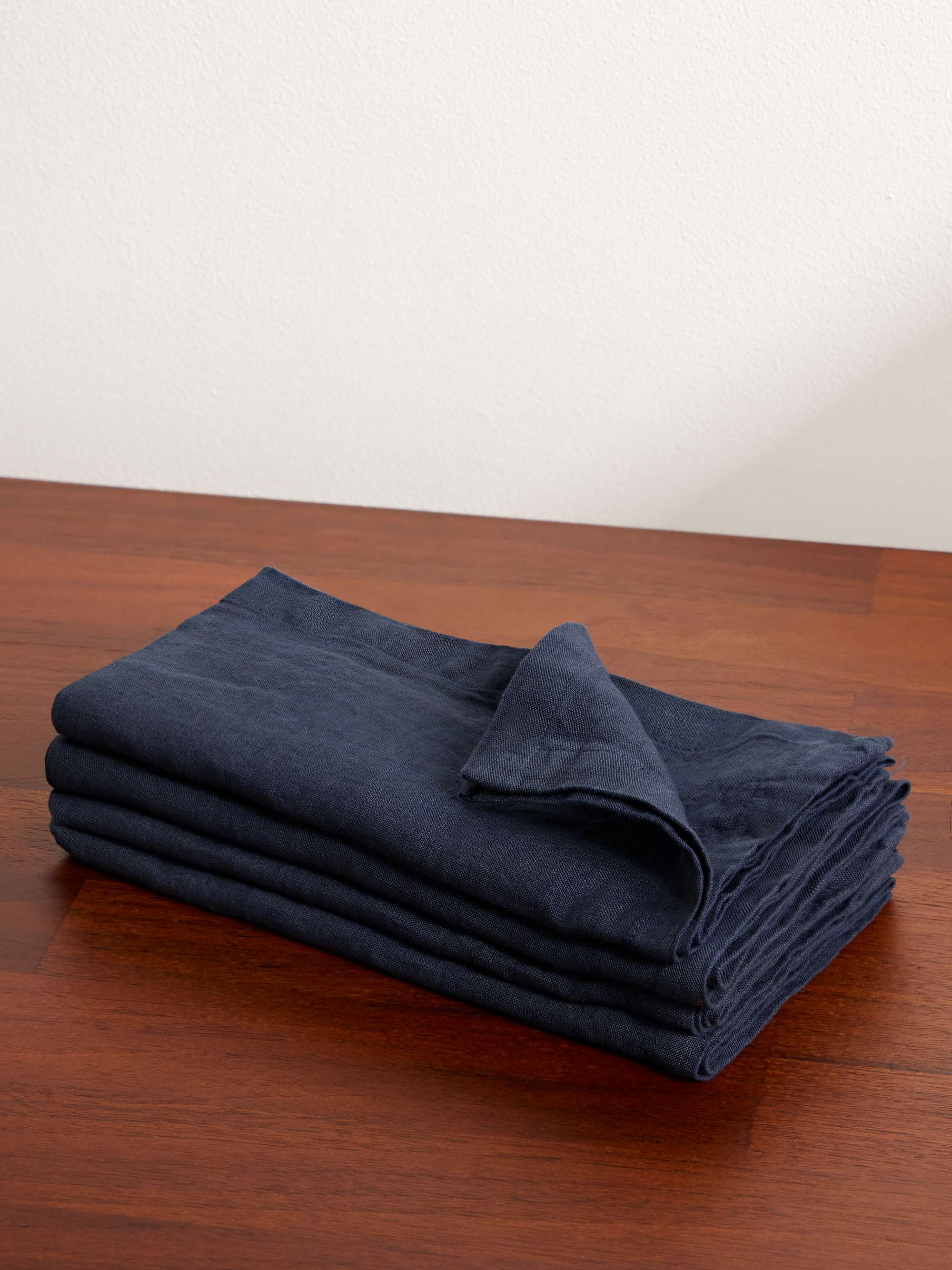 R+D.LAB Tela Set of Four Linen Napkins for Men