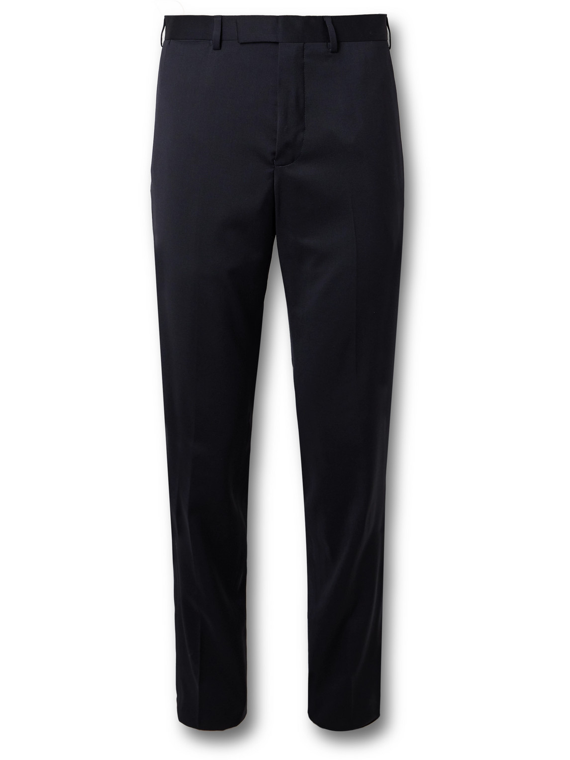 Mr P Philip Slim-fit Wool-twill Suit Trousers In Blue