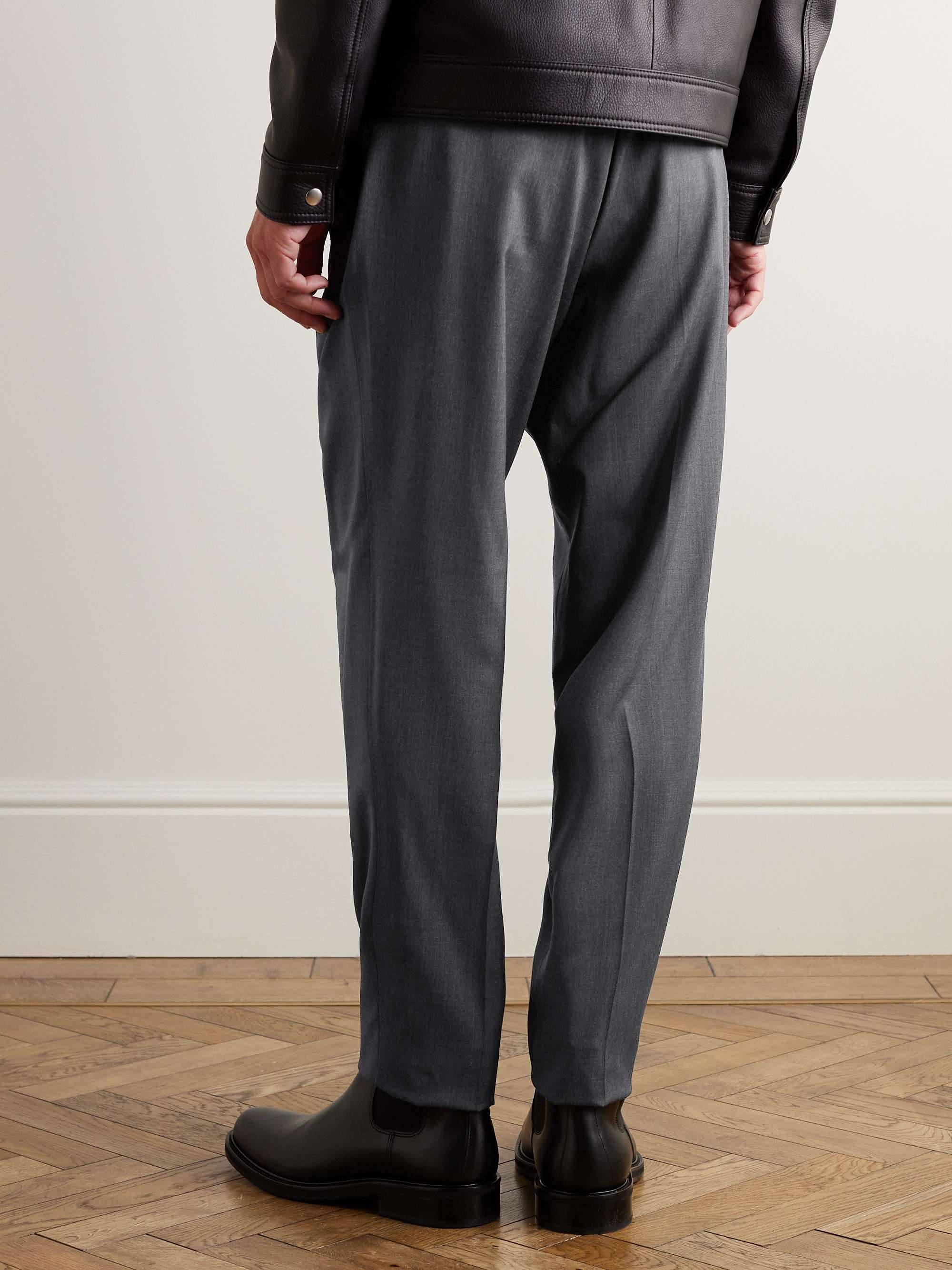 MR P. Tapered Wool Drawstring Trousers for Men | MR PORTER