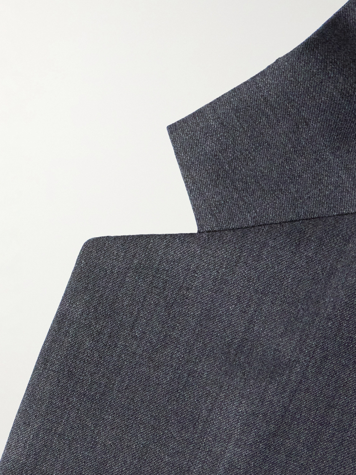 Shop Mr P Slim-fit Wool-twill Suit Jacket In Gray