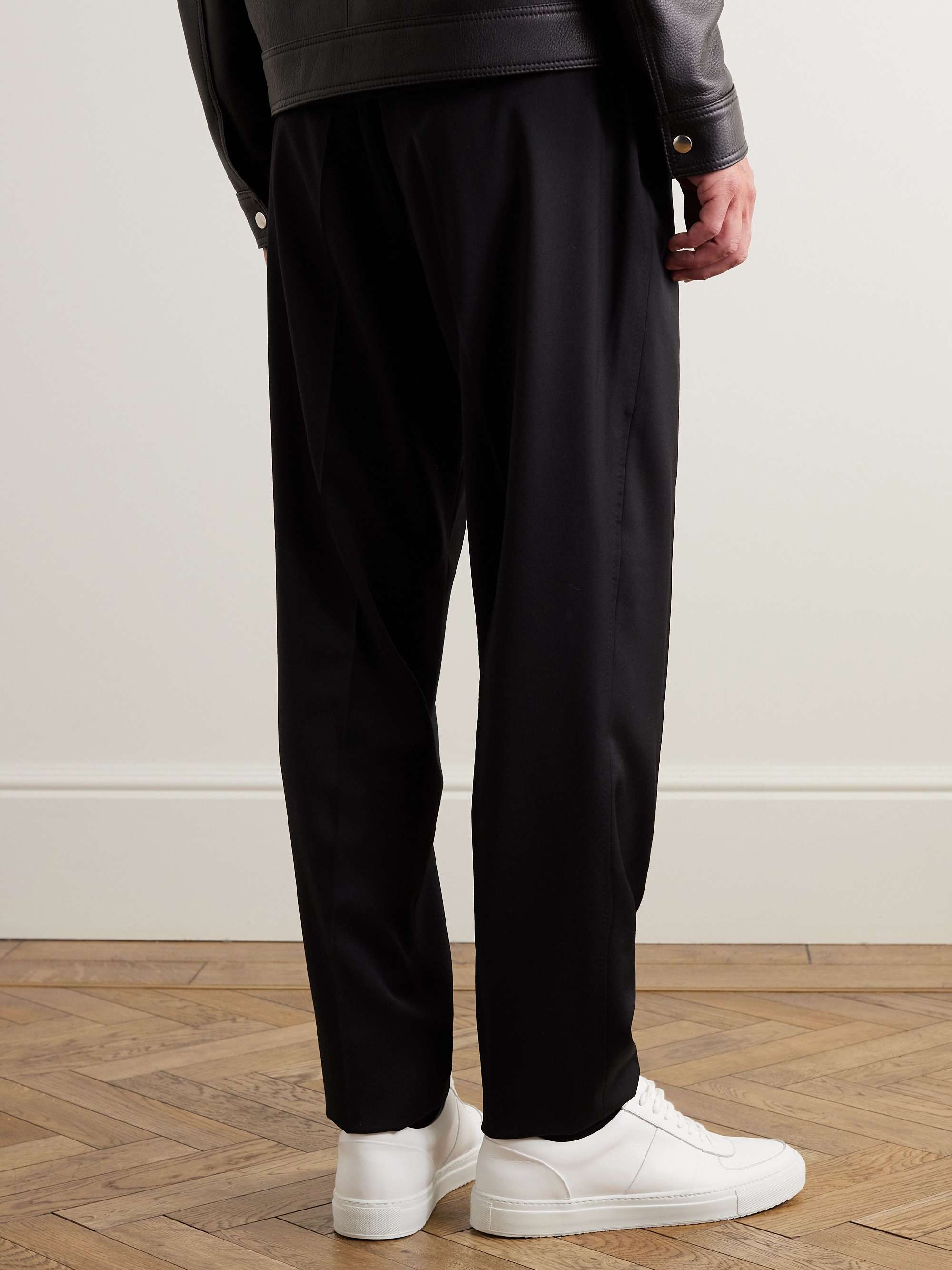 MR P. Tapered Wool Drawstring Trousers for Men | MR PORTER