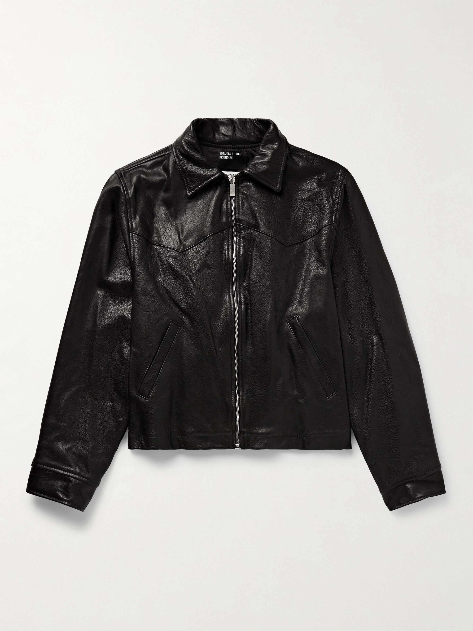 ENFANTS RICHES DÉPRIMÉS Washed-Leather Jacket for Men | MR PORTER