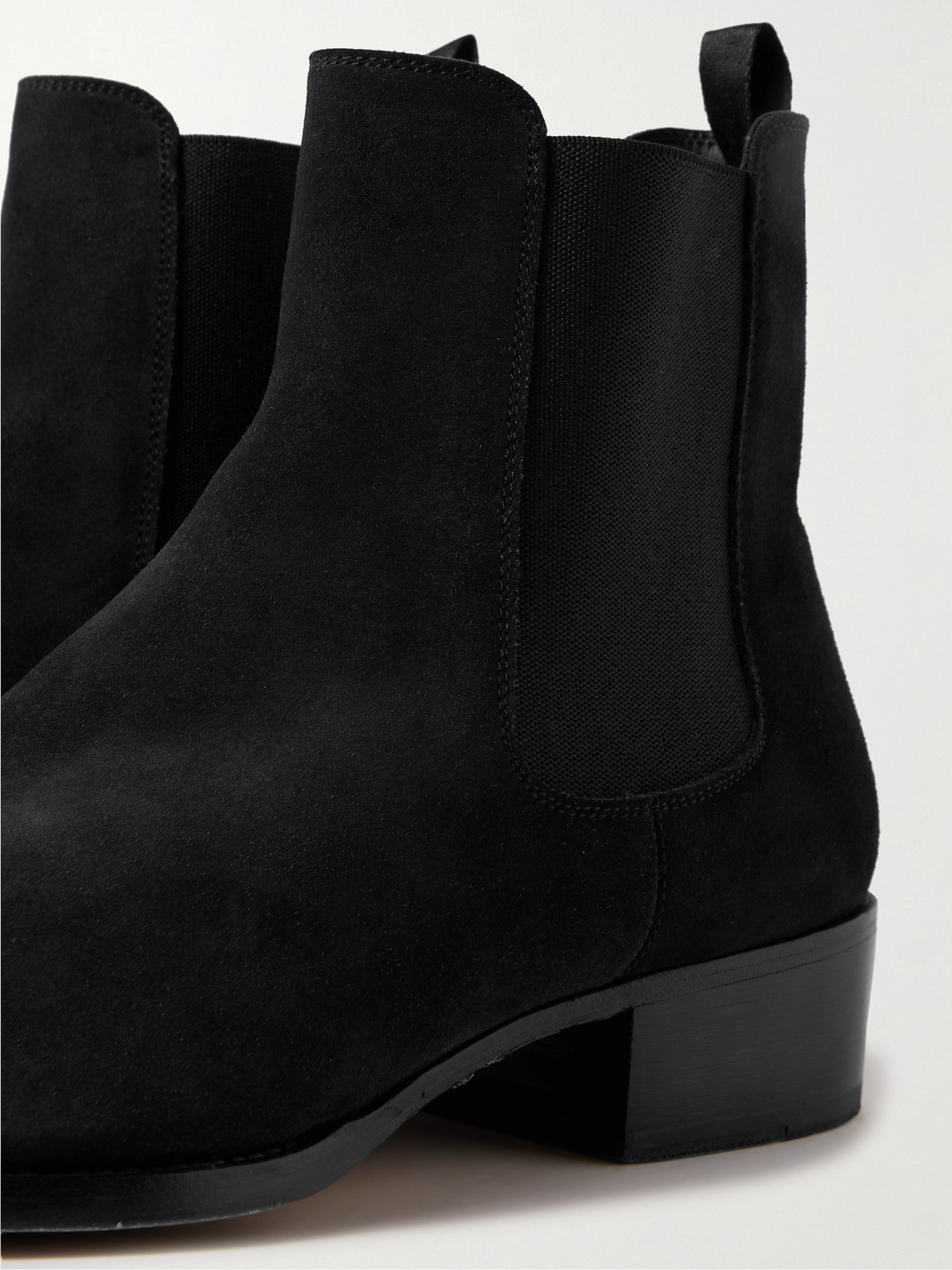 Shop Tom Ford Alec Suede Chelsea Boots In Black