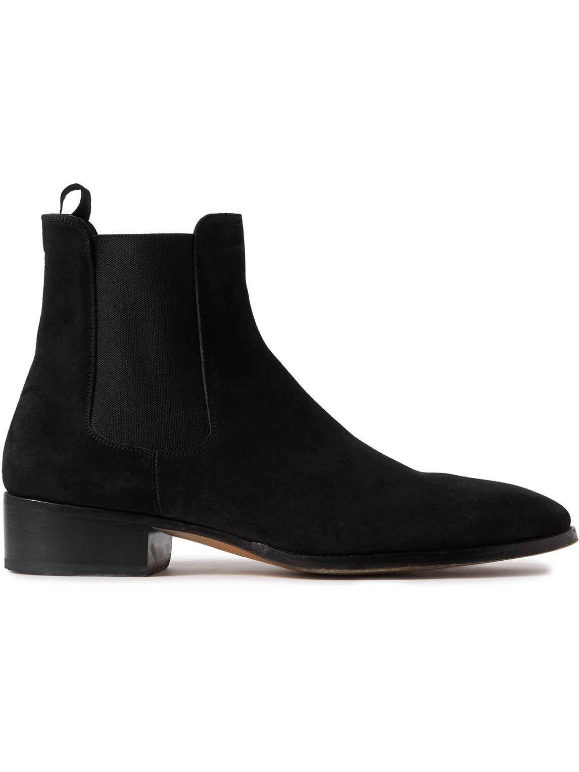 Tom Ford Alec Suede Chelsea Boots In Black