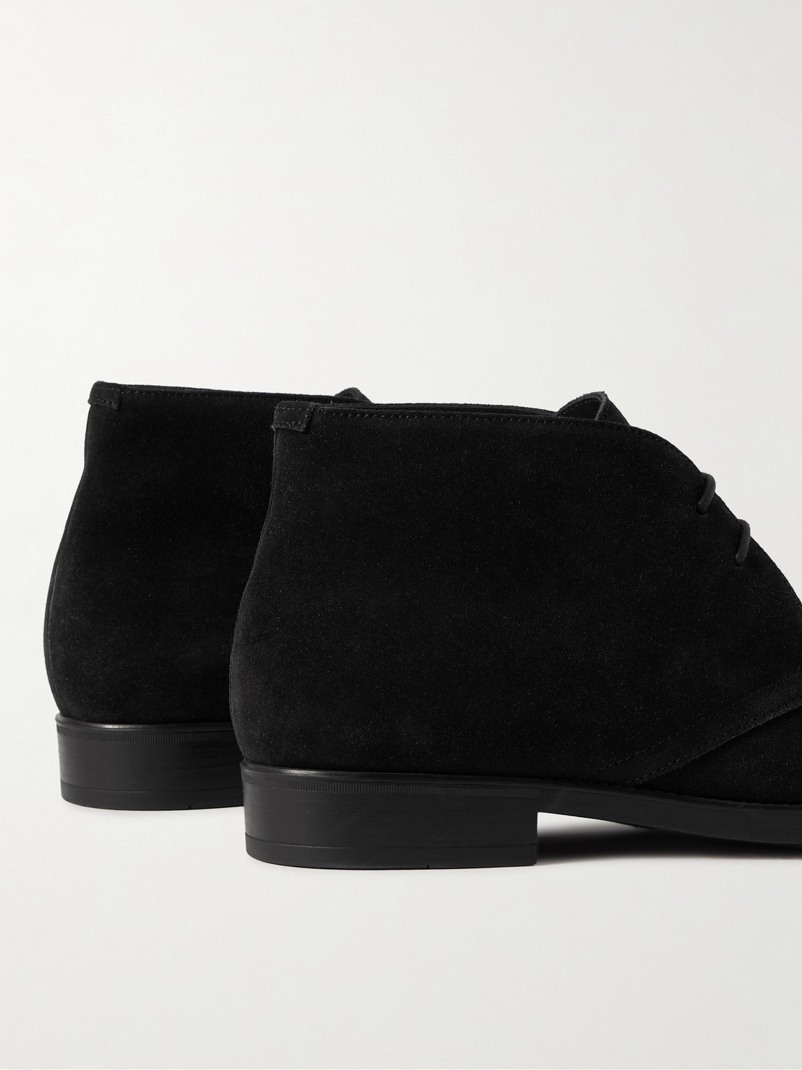 Shop Tom Ford Robert Suede Chukka Boots In Black