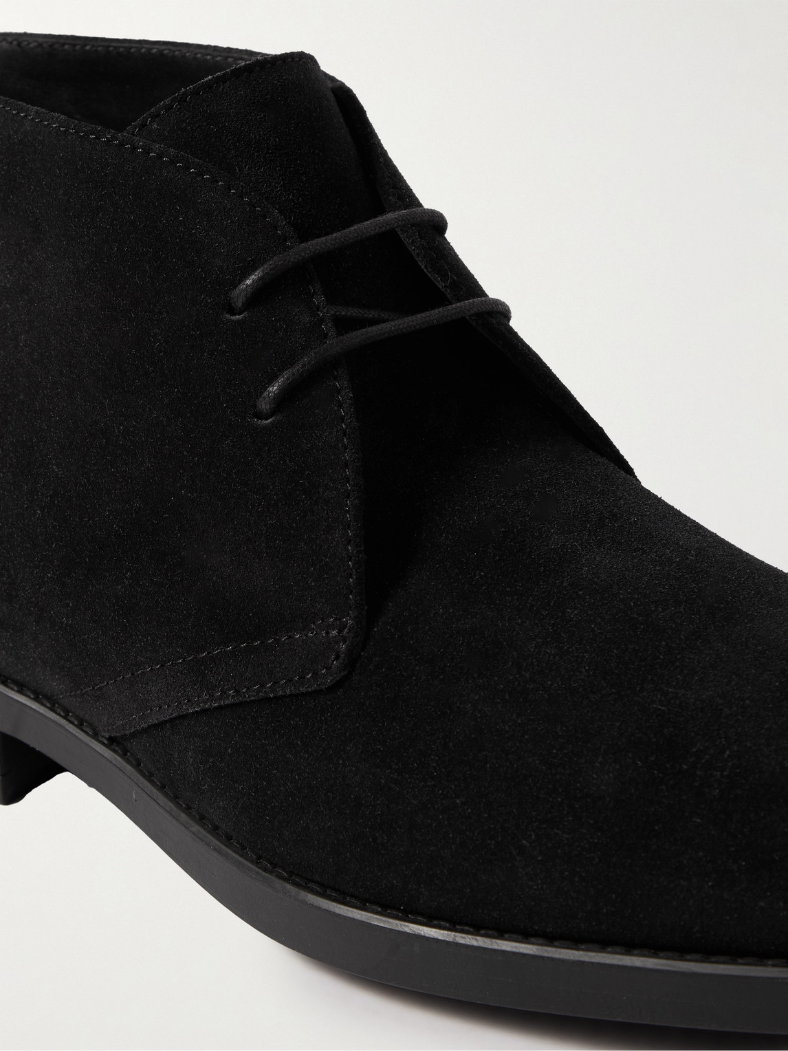 Shop Tom Ford Robert Suede Chukka Boots In Black
