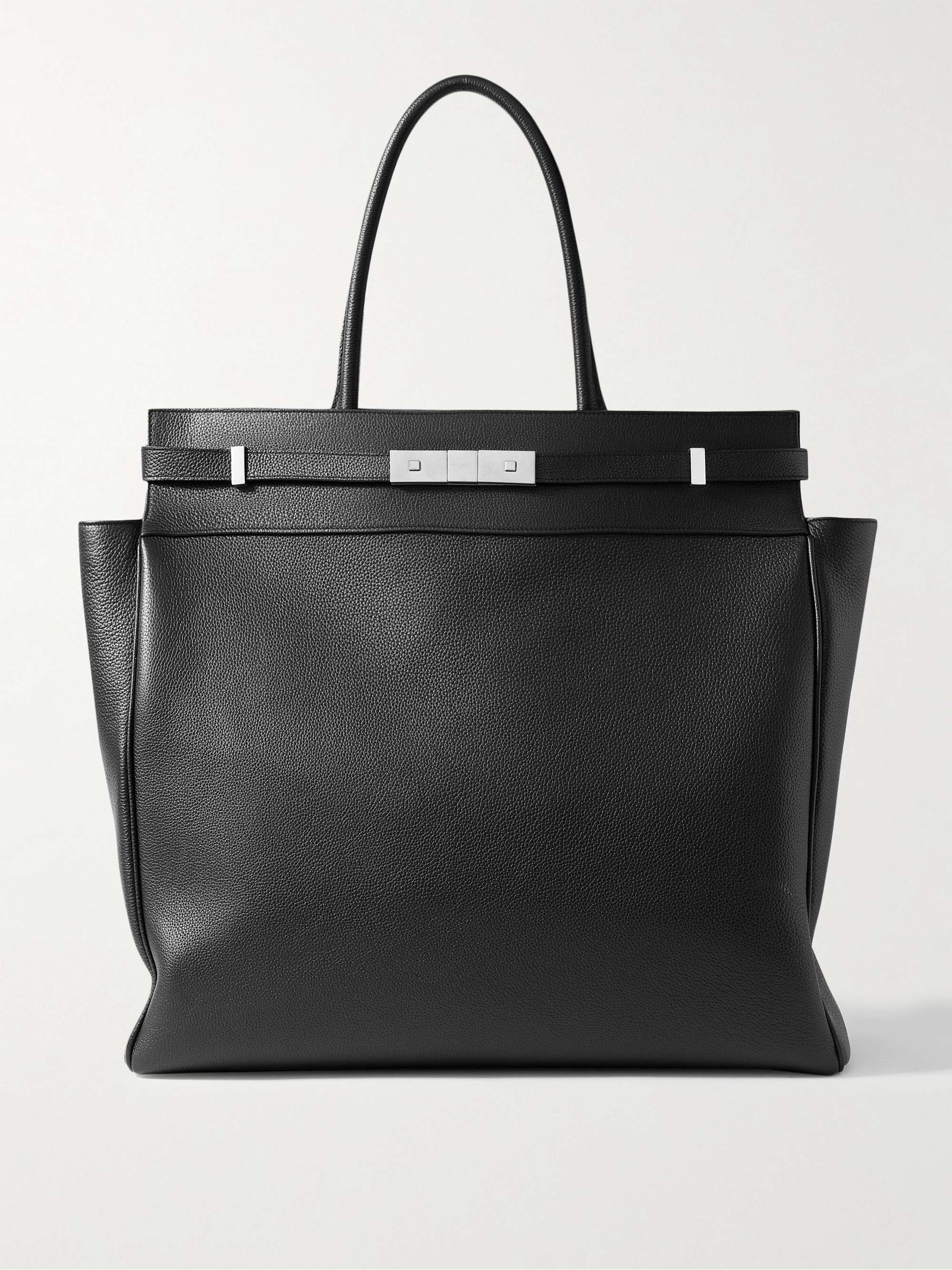 Saint Laurent Manhattan Small Leather Shoulder Bag - Black - One Size