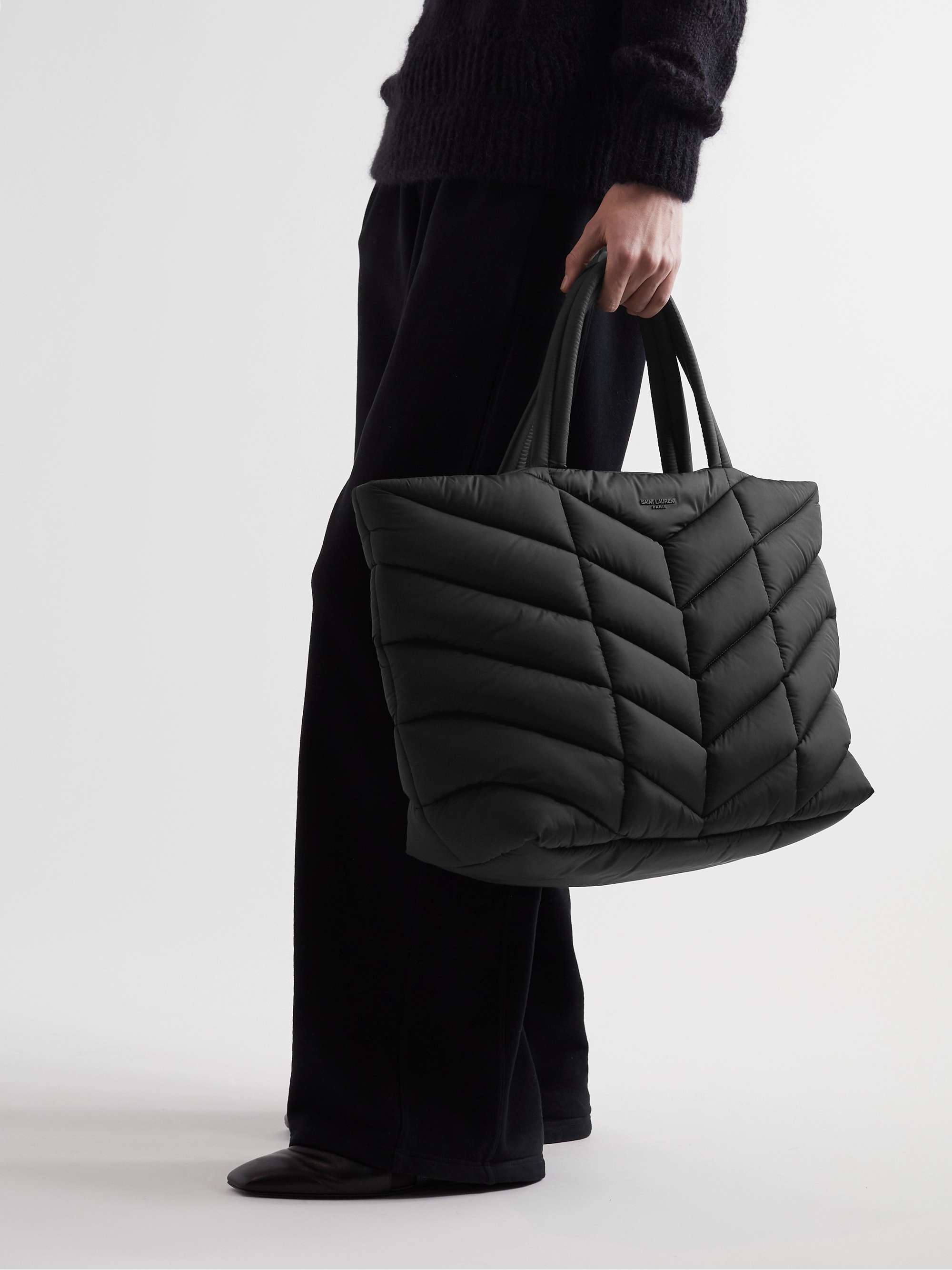 Buy CLARANY Comfortable Light weight Medium size Quilted Tote bag with  Pouch and Strap water repellent Black Online at desertcartINDIA