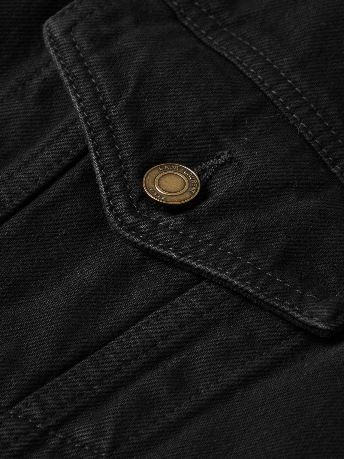 Shop Saint Laurent Denim Jacket In Unknown